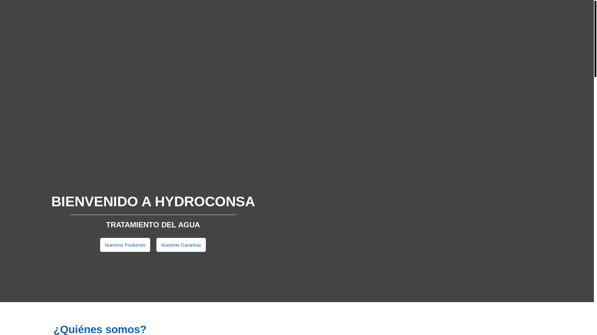 website screenshot of https://hydroconsa.com/