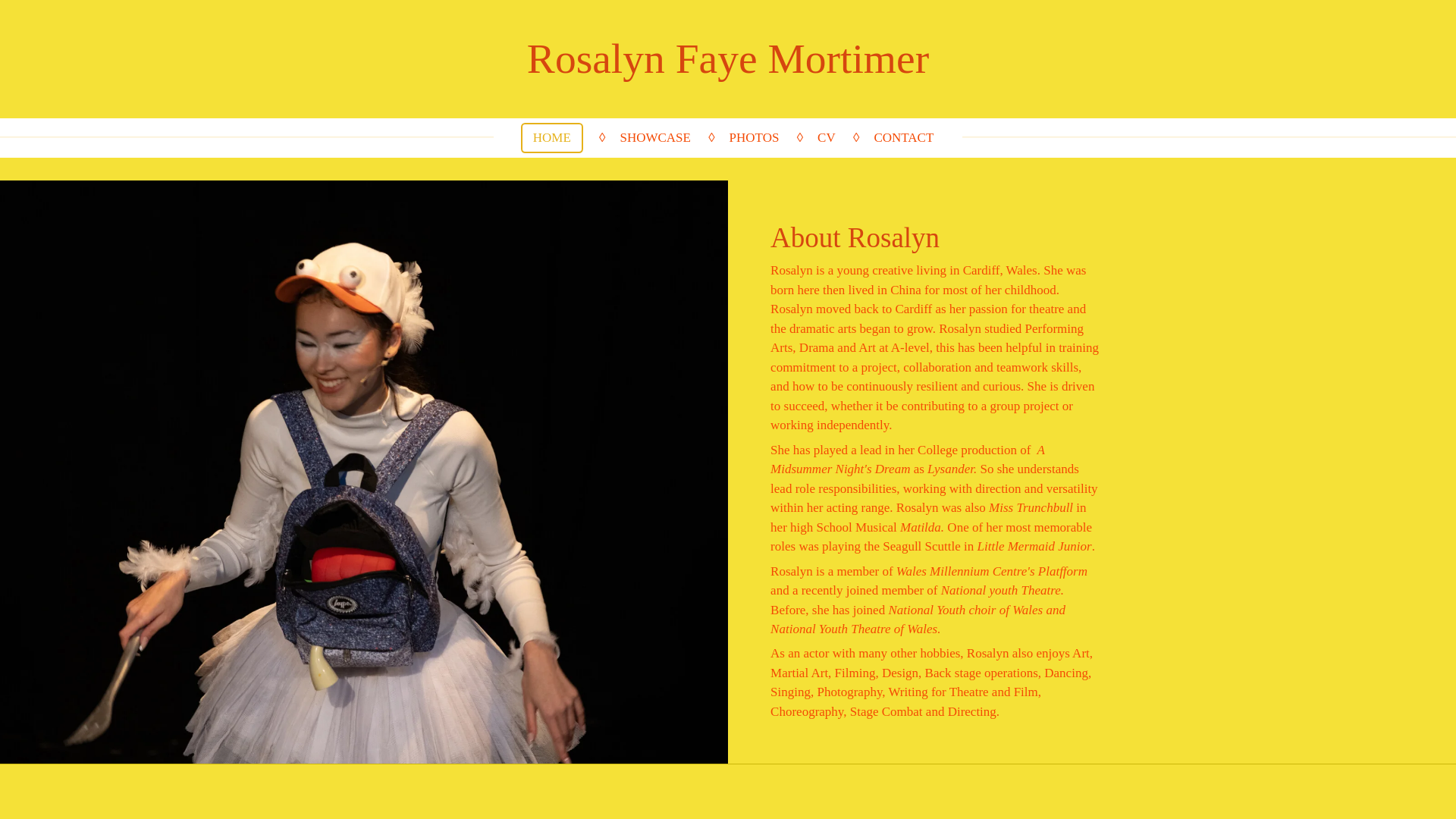 website screenshot of https://rosalynmortimer.com/