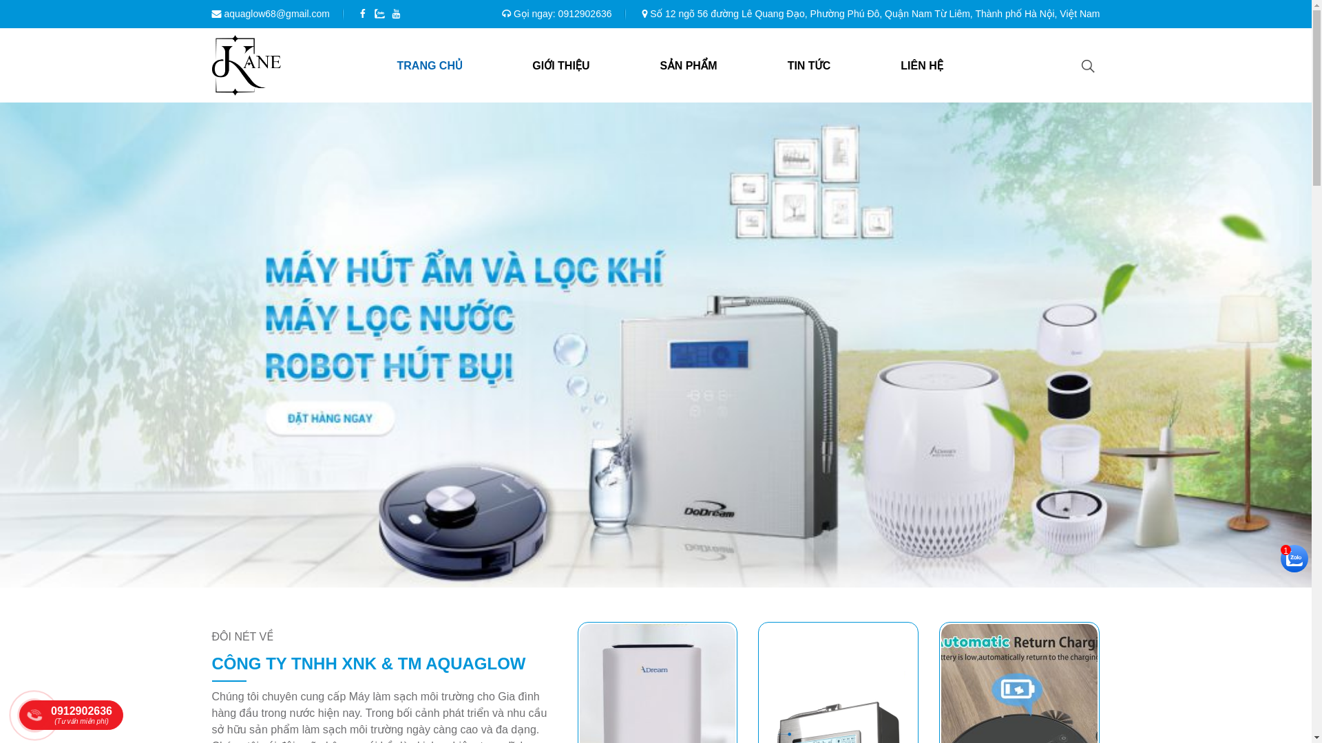 website screenshot of https://kane.com.vn/