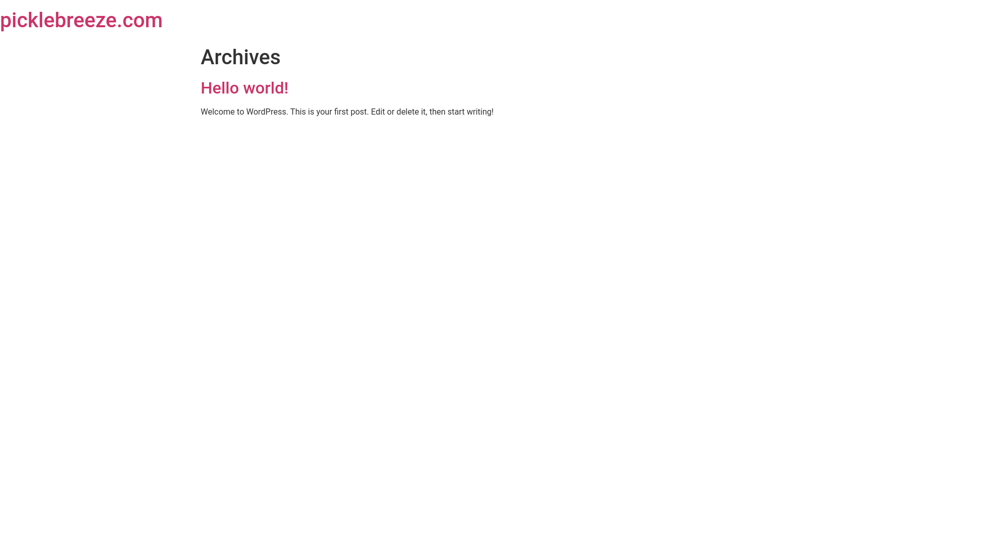 website screenshot of https://picklebreeze.com/