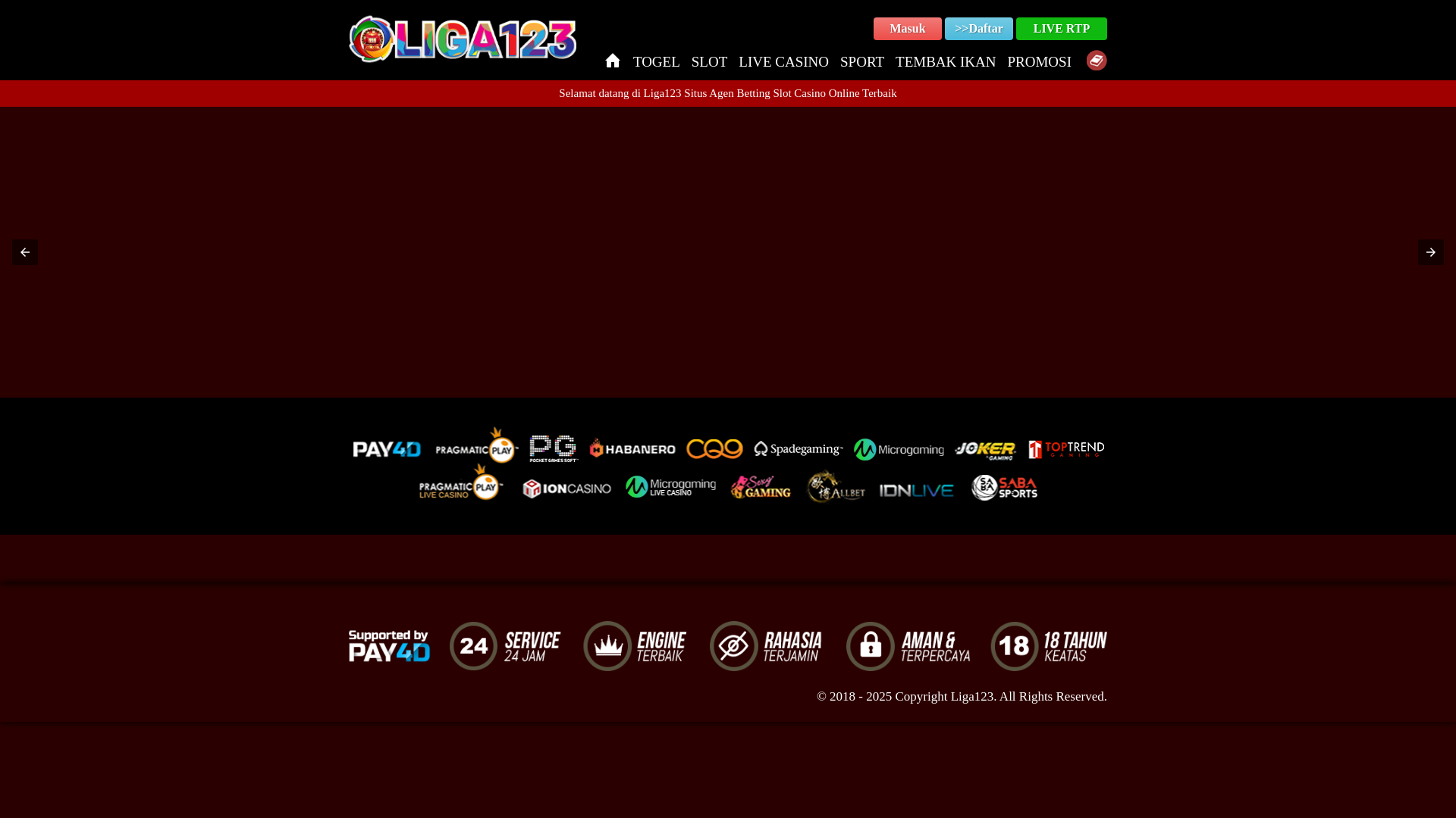website screenshot of https://liga123event.pages.dev/
