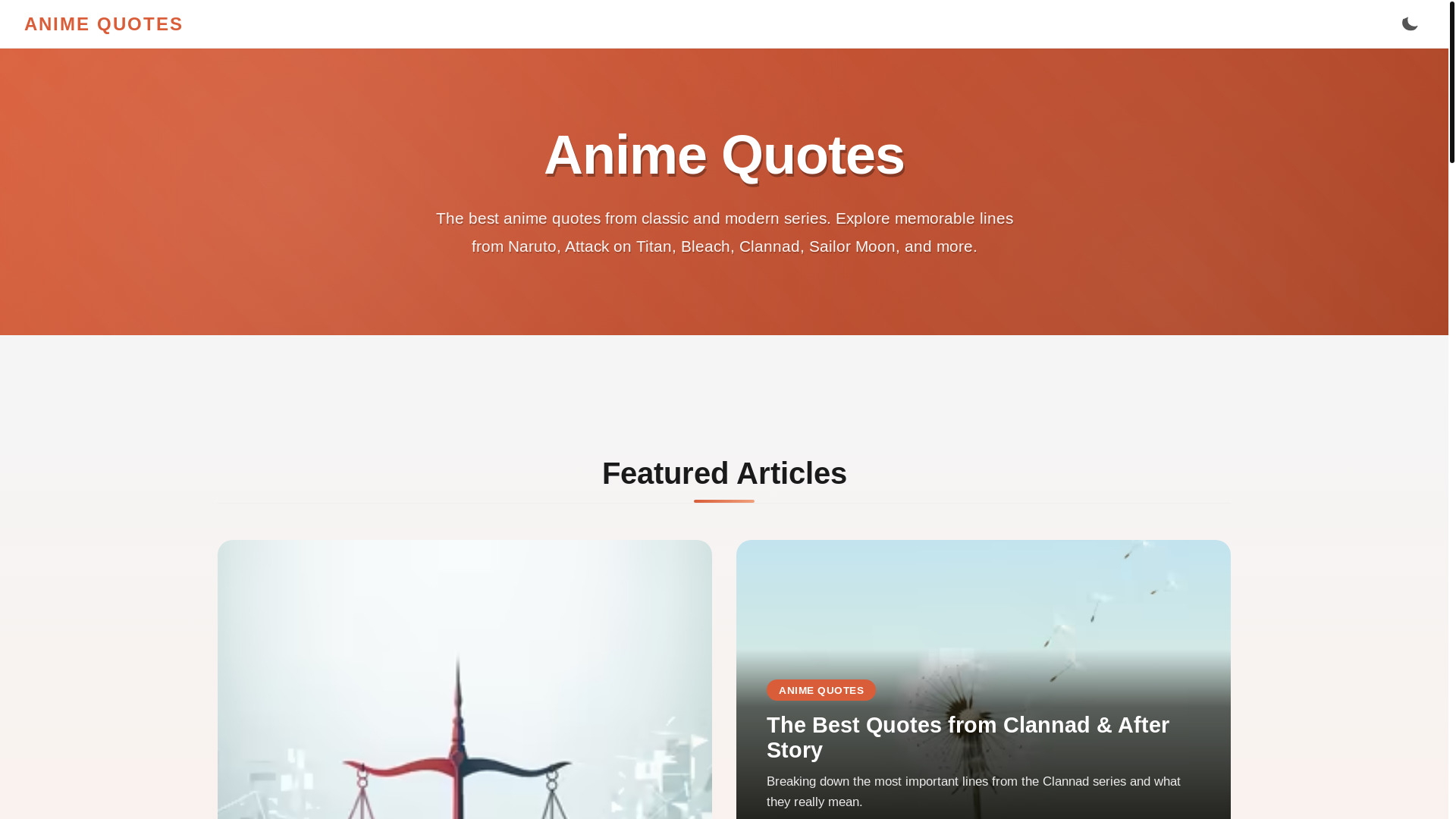 website screenshot of https://animequotes-ag3.pages.dev/