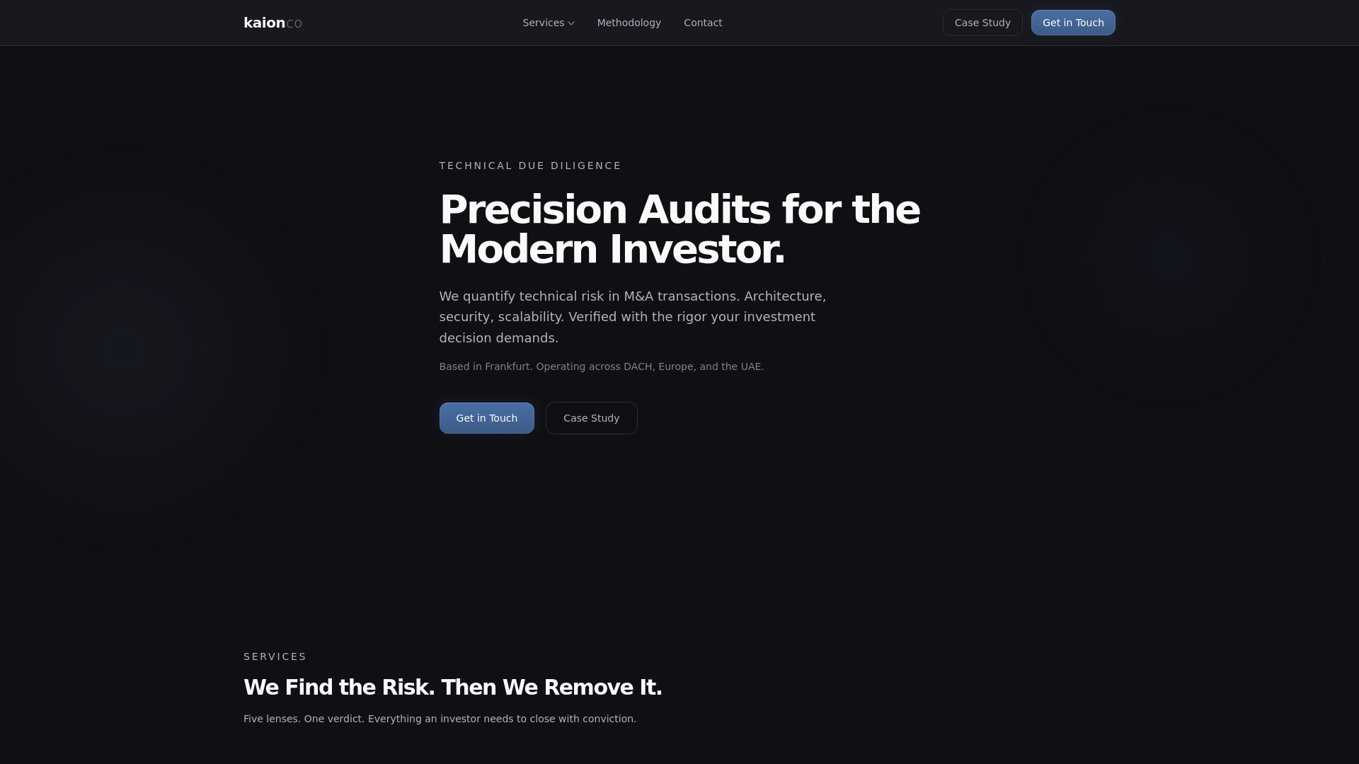 website screenshot of https://kaionco.pages.dev/