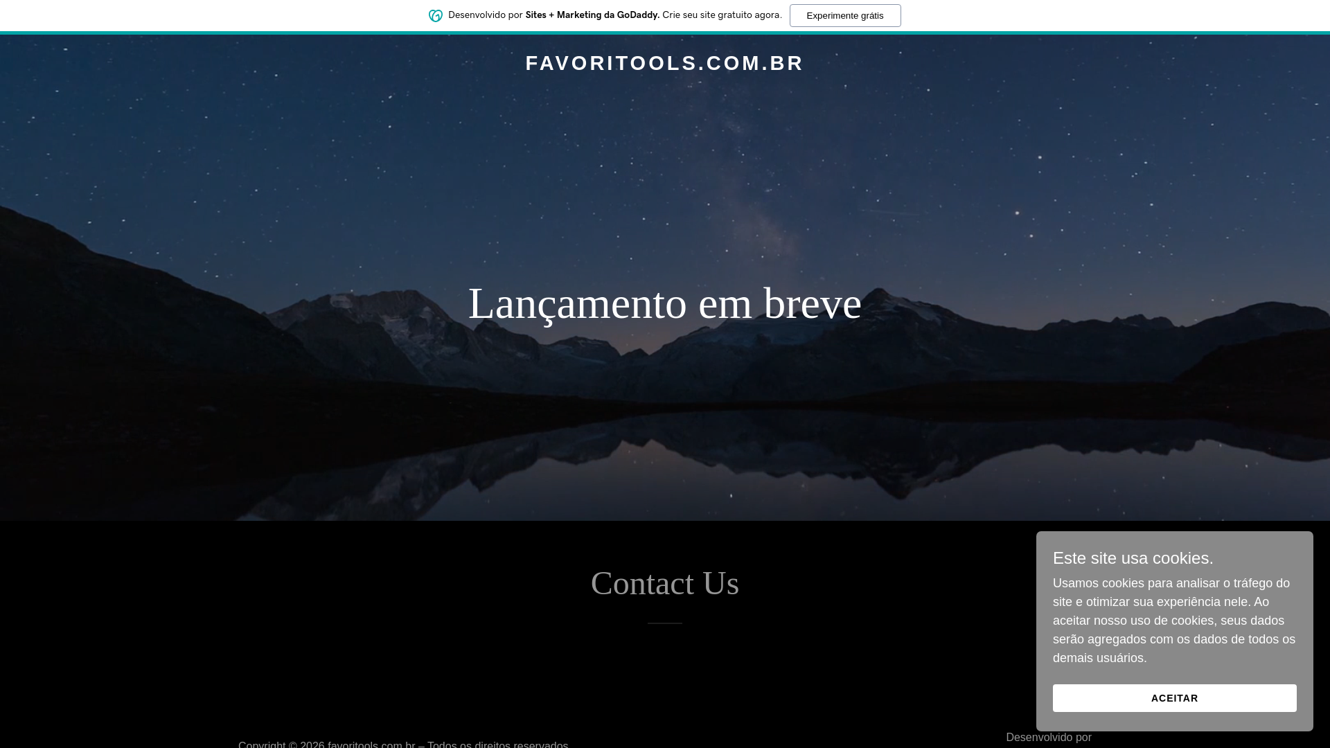 website screenshot of https://favoritools.com.br/