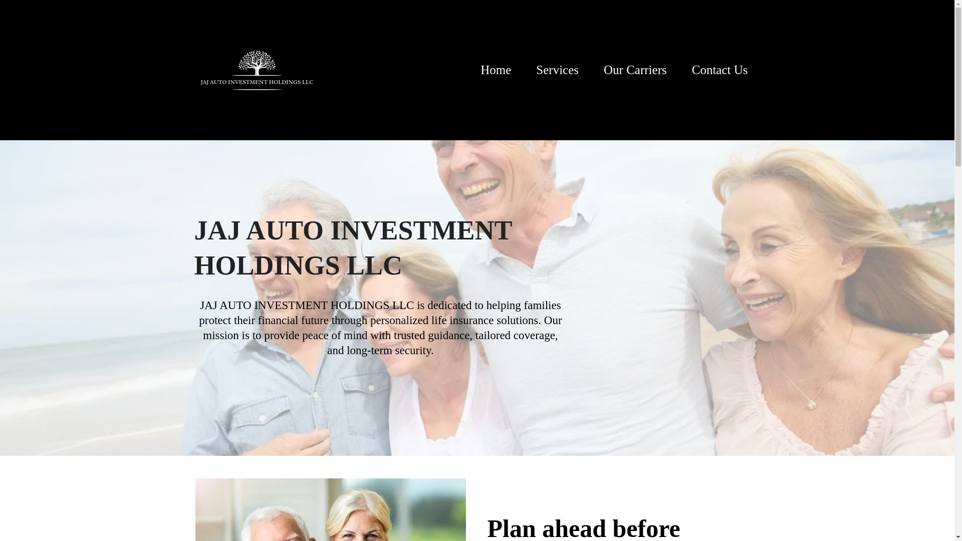 website screenshot of https://jajautoinvestmentholdings.com/