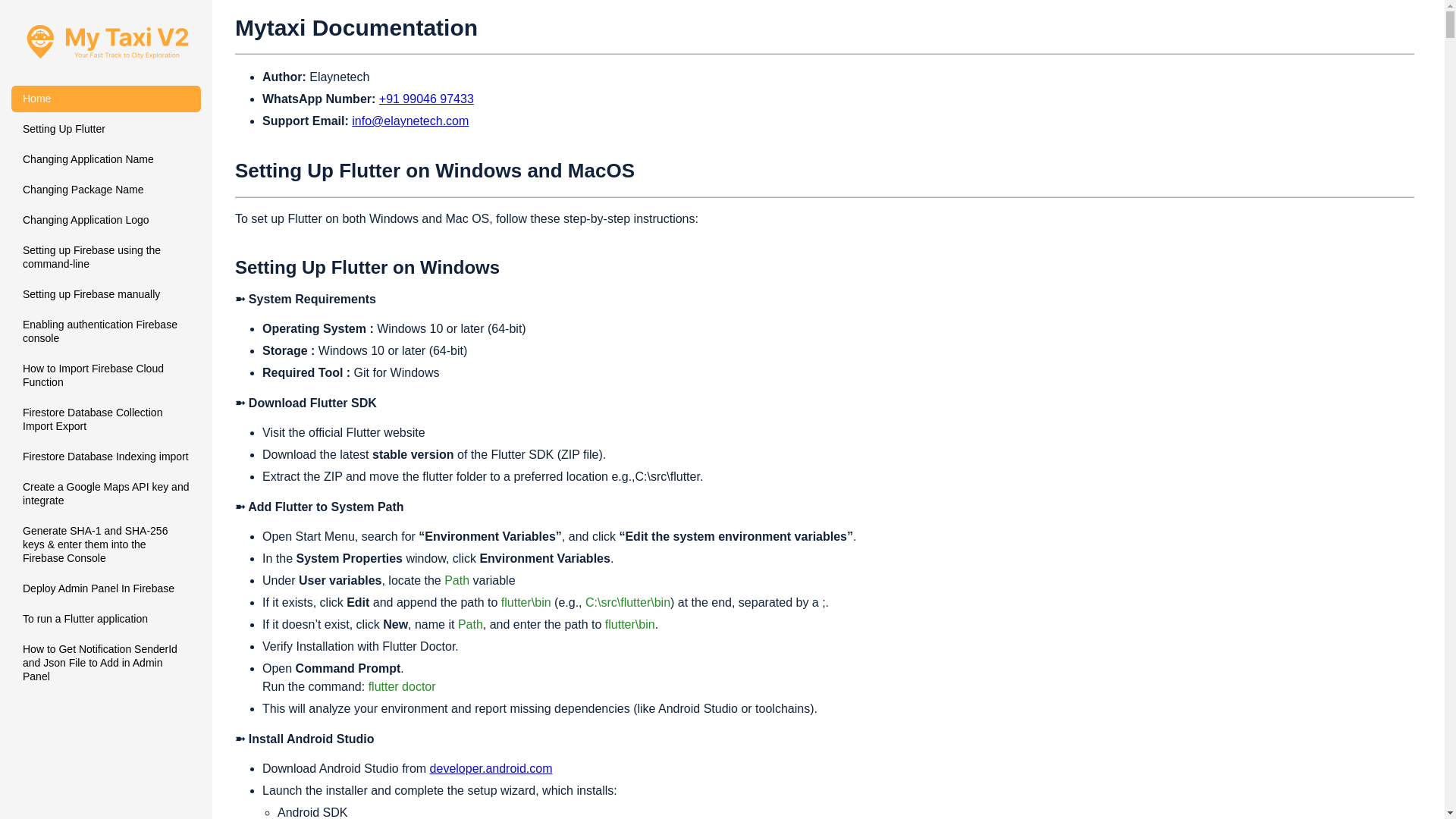 website screenshot of https://mytaxi-documention.pages.dev/