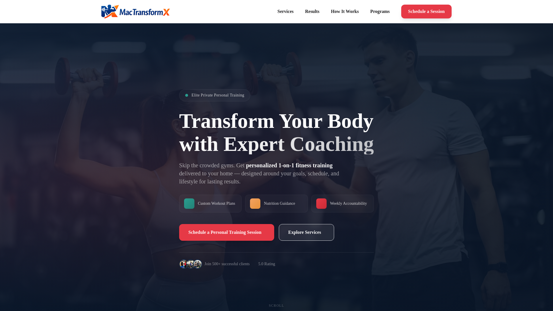 website screenshot of https://mactransformx.com/