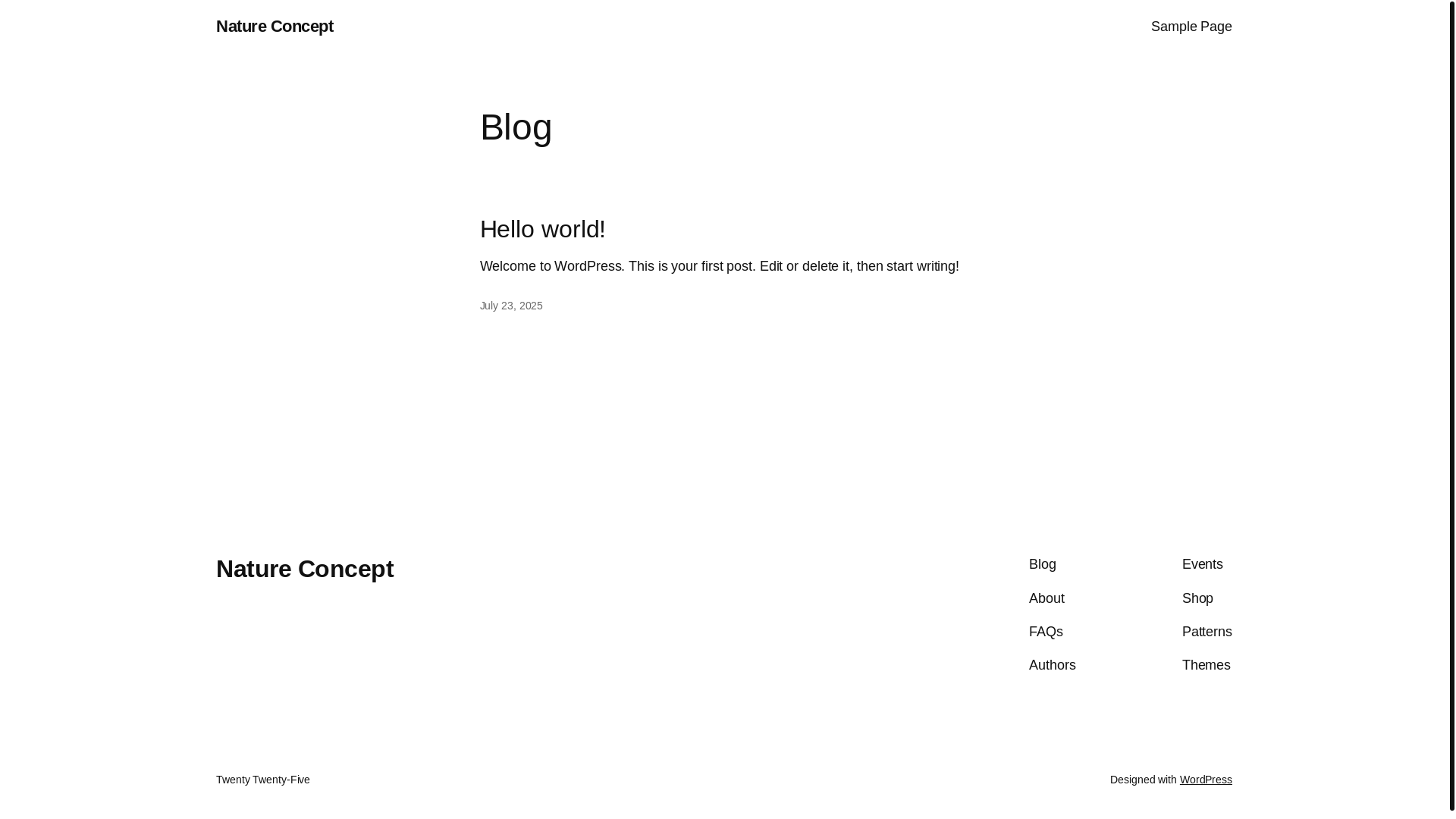 website screenshot of https://natureconcept.asia/