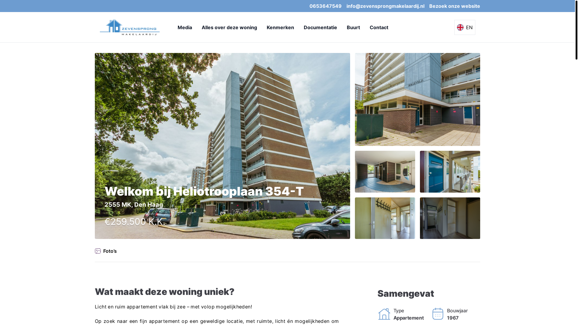 website screenshot of https://heliotrooplaan354t.nl/