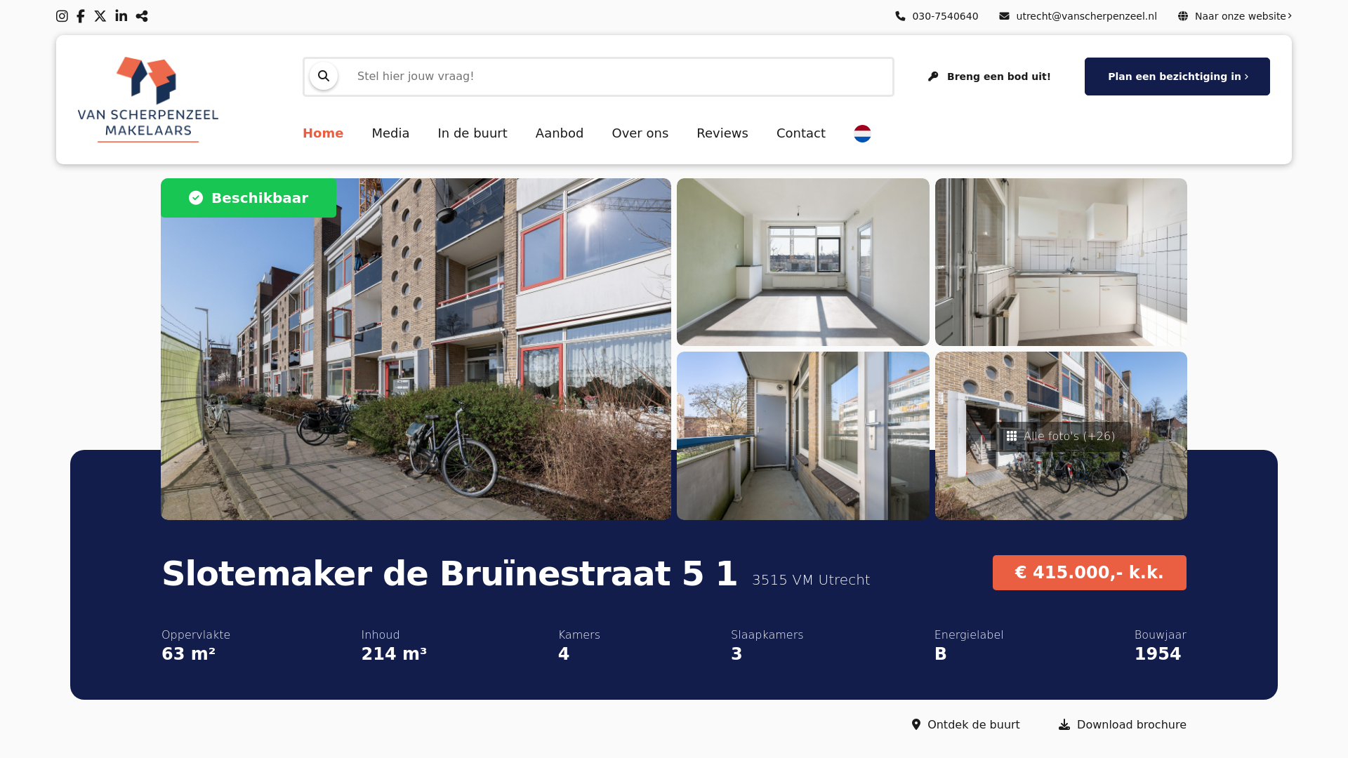 website screenshot of https://slotemakerdebruinestraat51.nl/