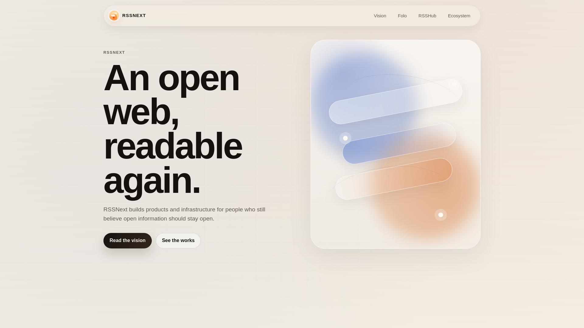website screenshot of https://rssnext.org