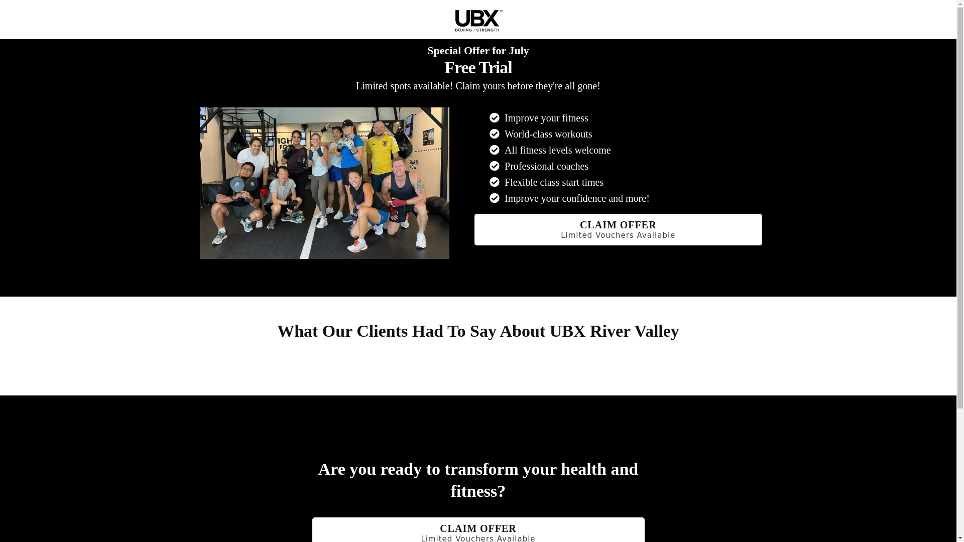 website screenshot of https://ubxrivervalley.com/