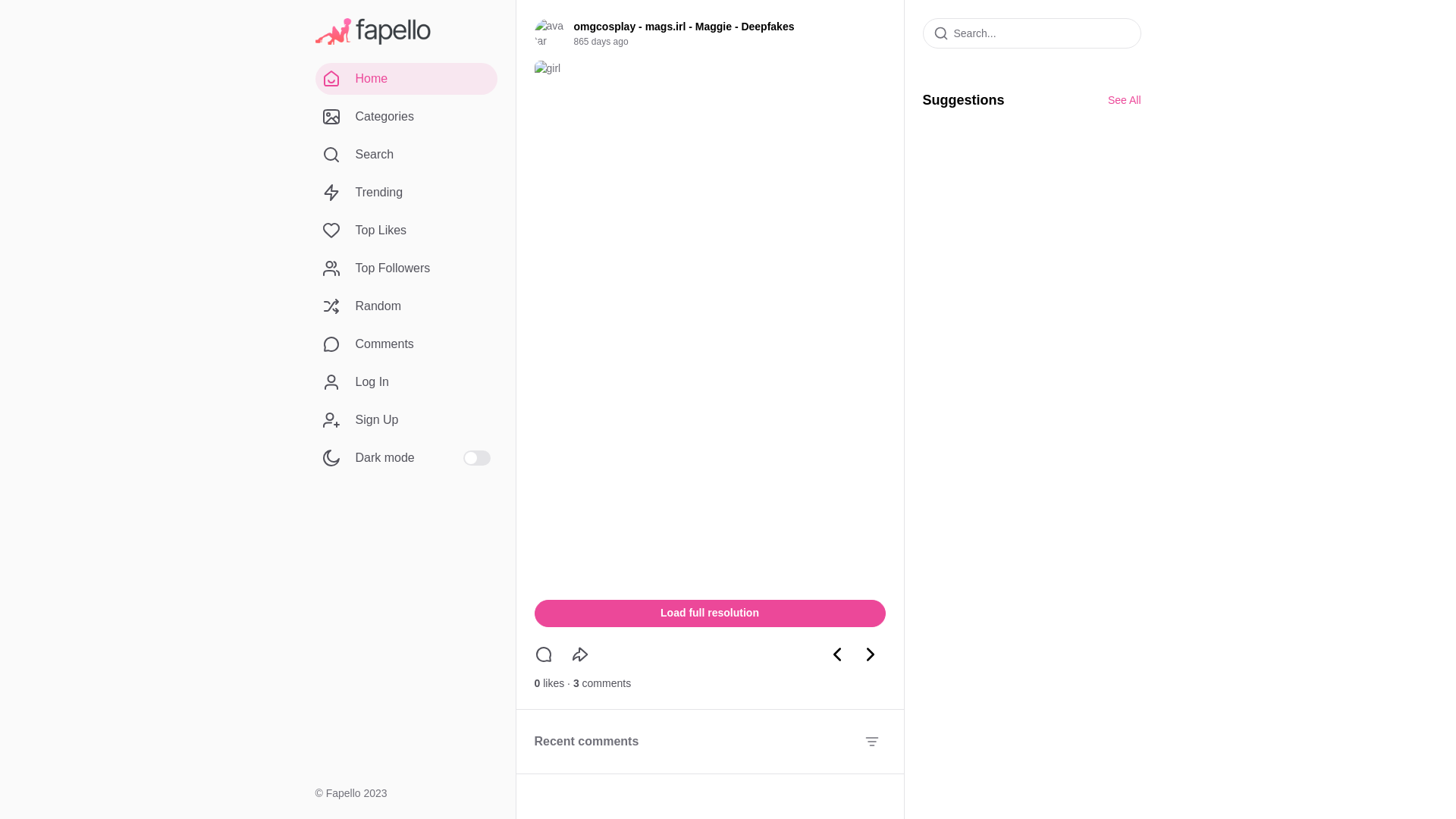 website screenshot of https://fapello.to/post/3836599