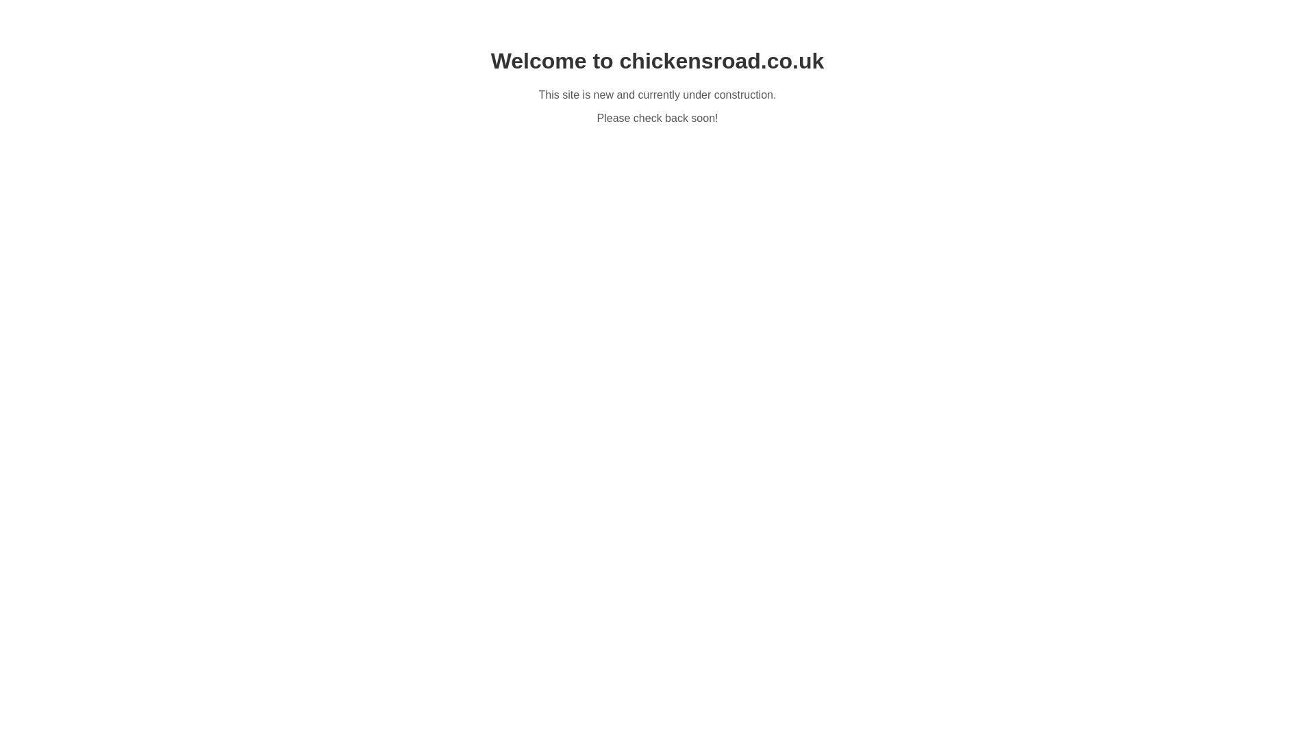 website screenshot of https://chickensroad.co.uk/