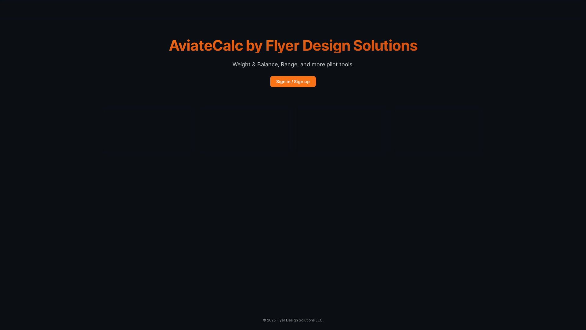 website screenshot of https://aviatecalc.com/