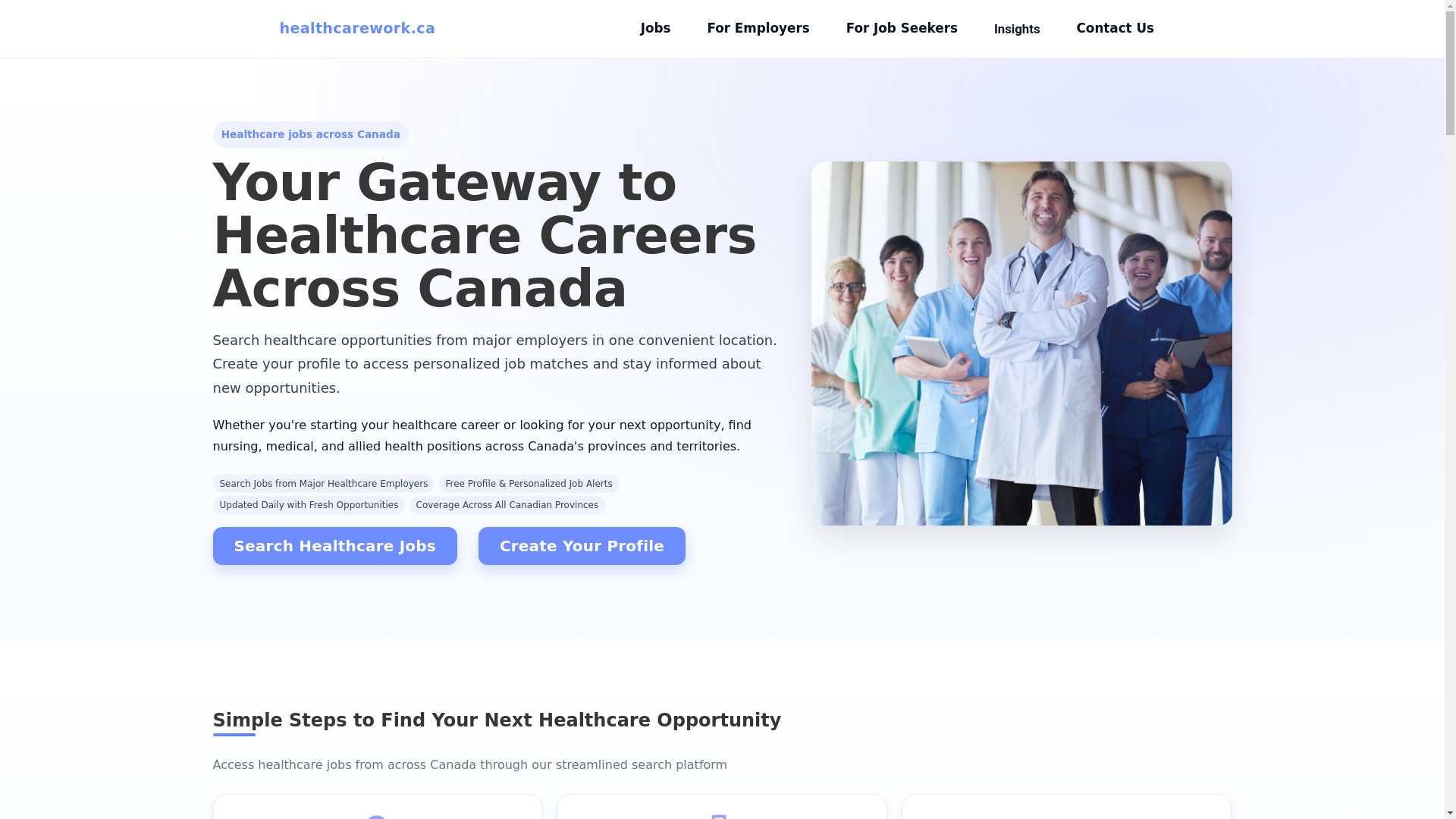 website screenshot of https://healthcarework-ca-dev.pages.dev/