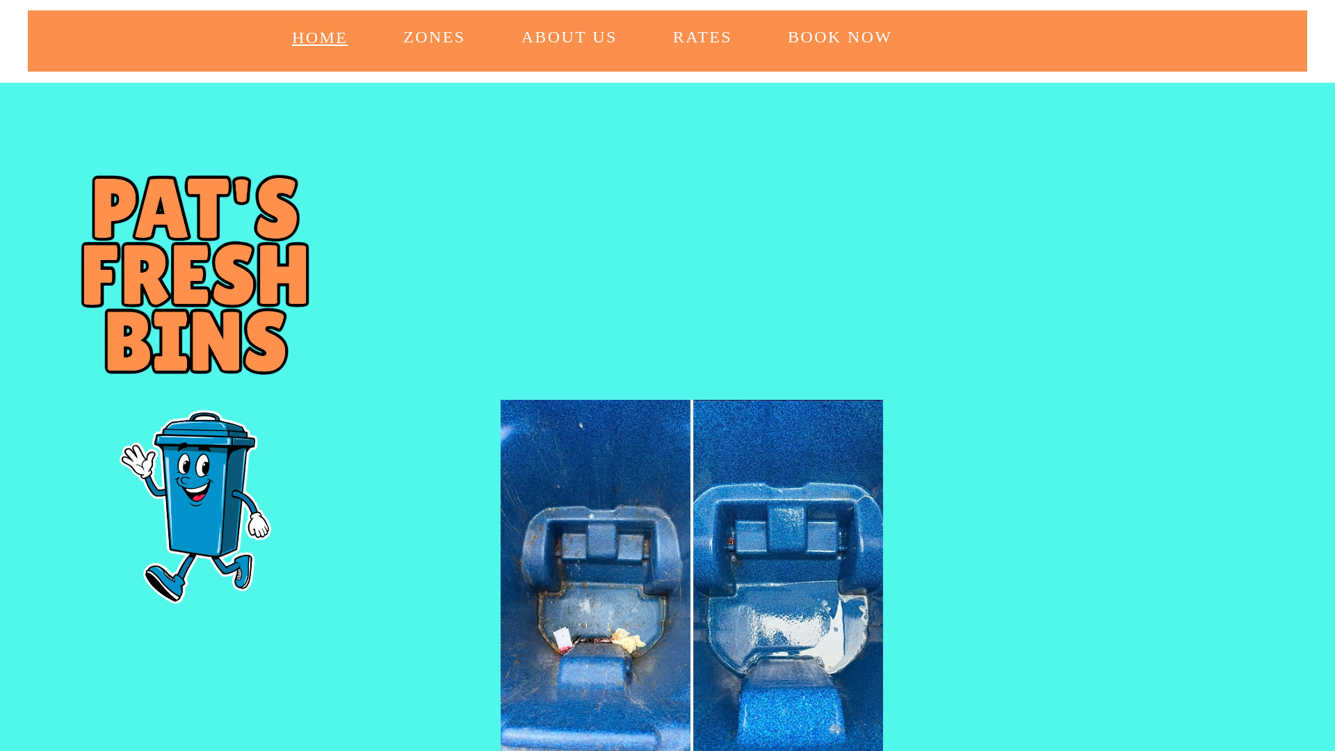 website screenshot of https://patsfreshbins.com/