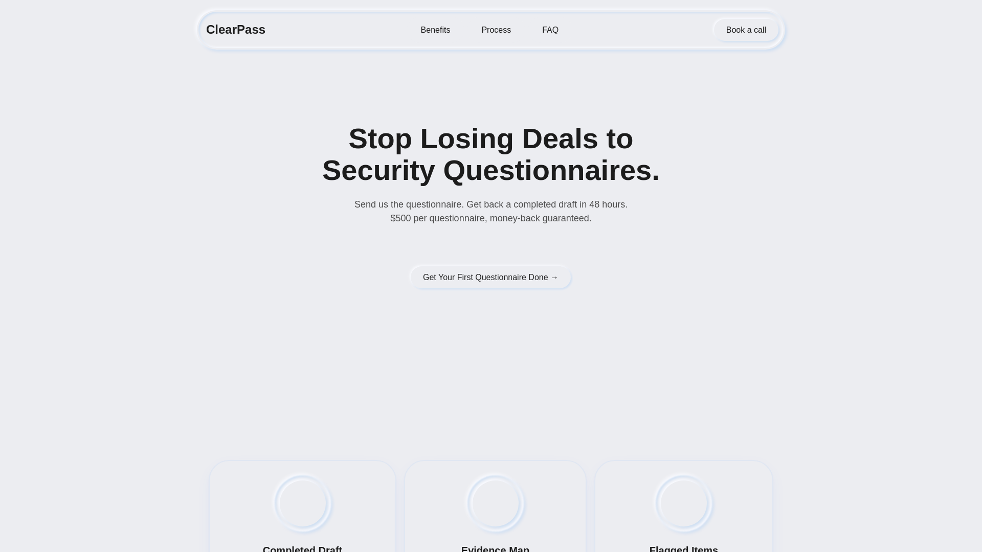 website screenshot of https://clearpassautomation.com/