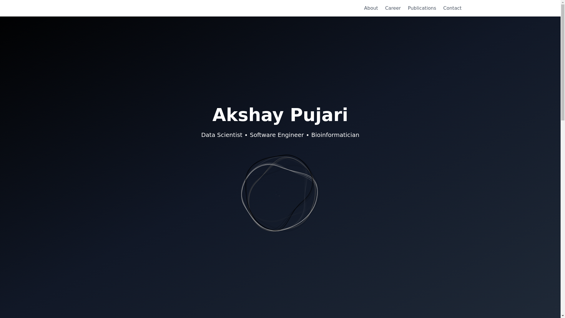 website screenshot of https://akshaypujari.com/