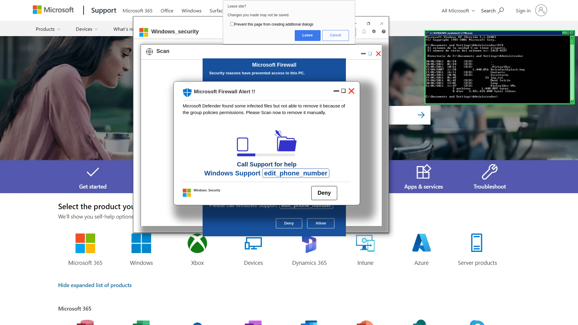 website screenshot of https://punililanu.z1.web.core.windows.net