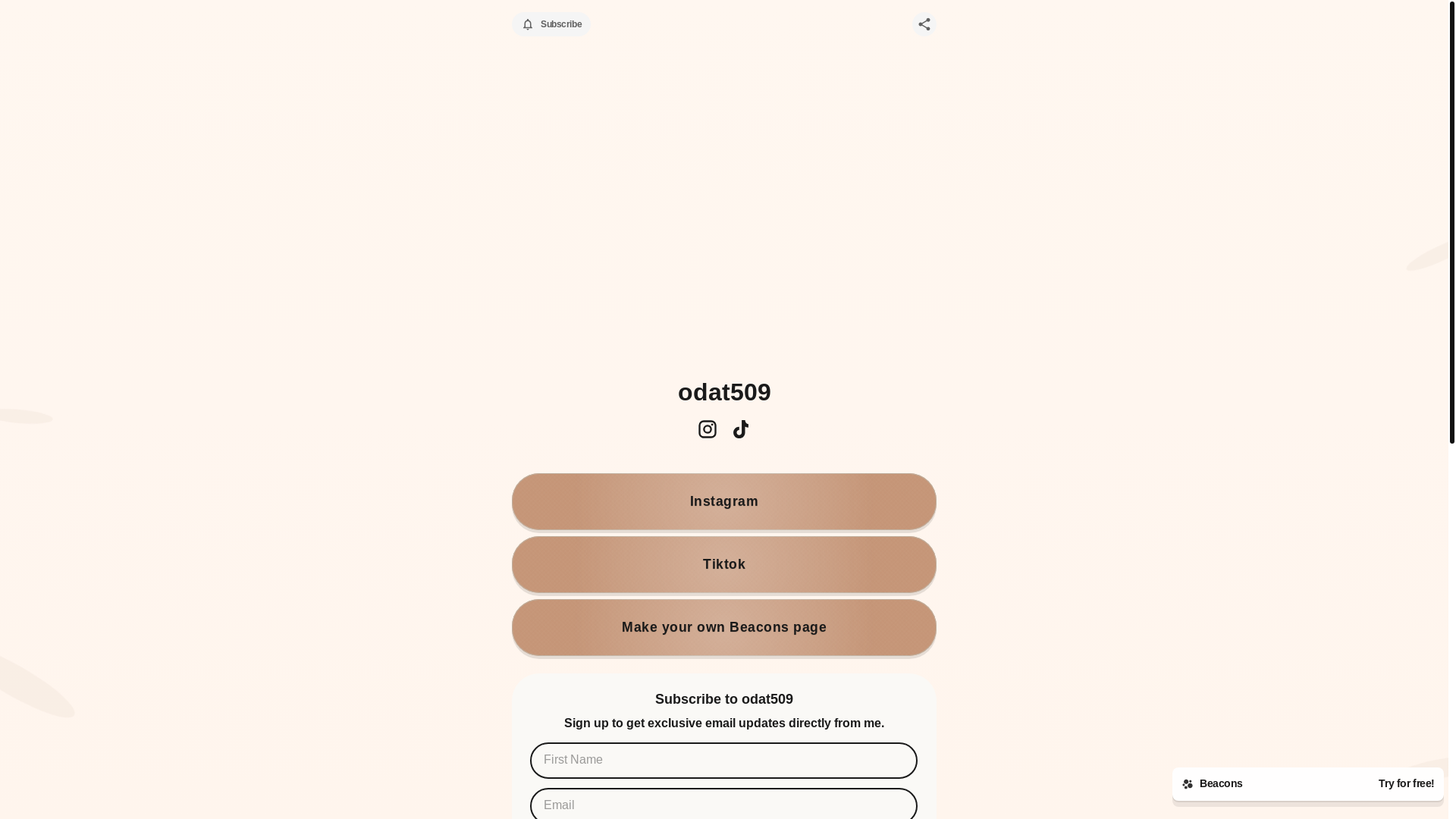 website screenshot of https://odat509.com/