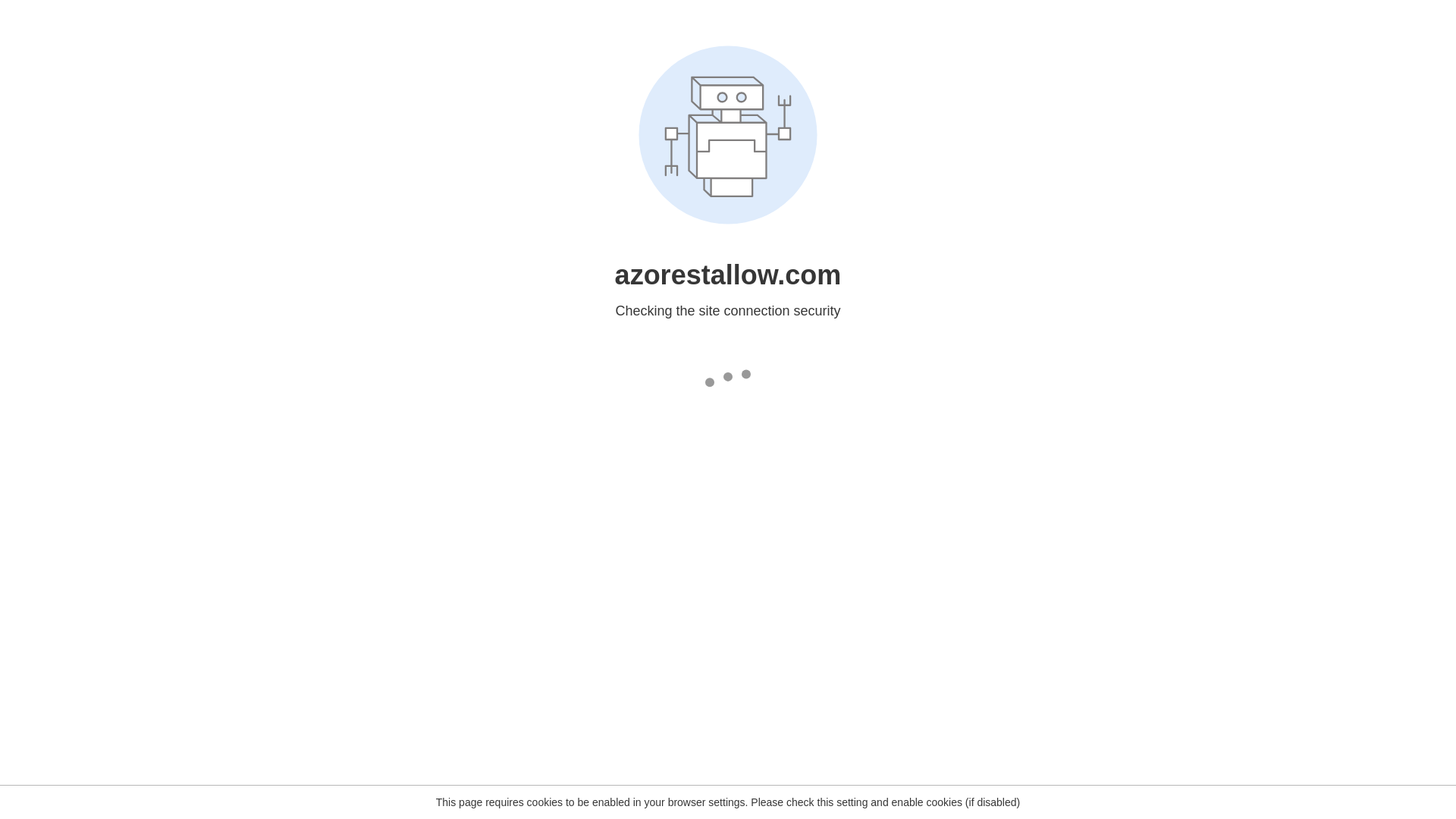 website screenshot of https://azorestallow.com