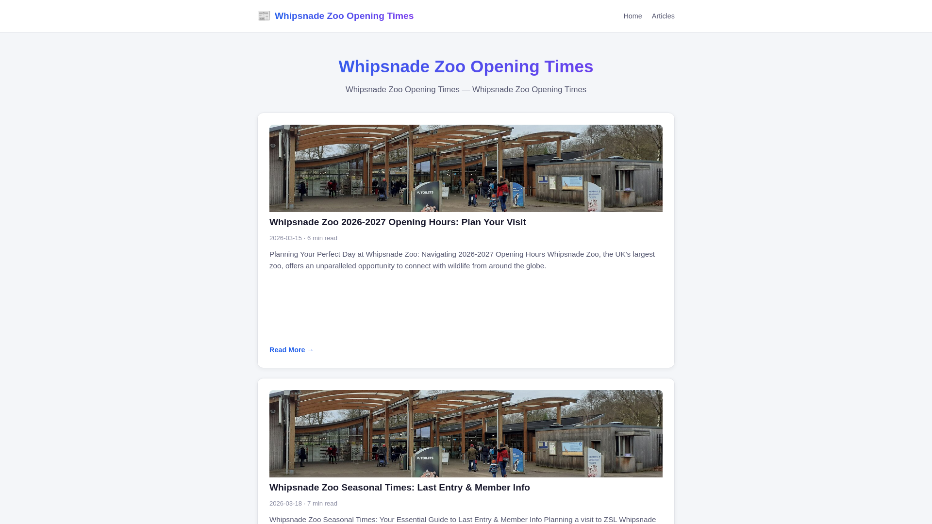 website screenshot of https://whipsnade-zoo-opening-times.pages.dev/