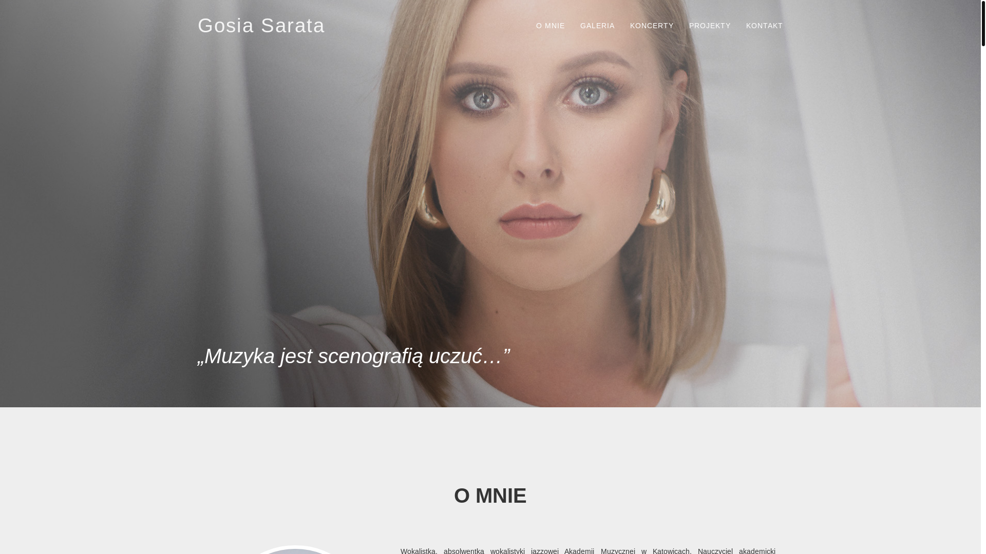 website screenshot of https://gosiasarata.pages.dev/