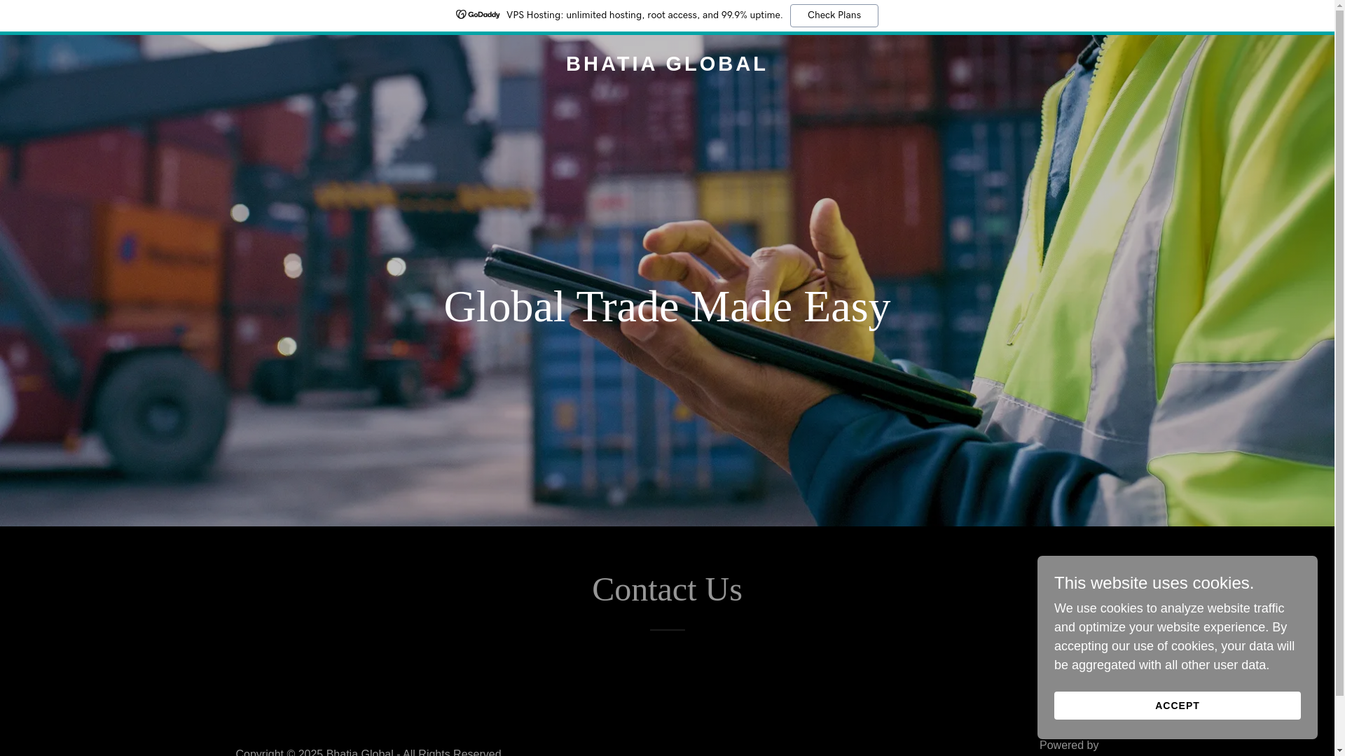 website screenshot of https://bhatiaglobal.com/