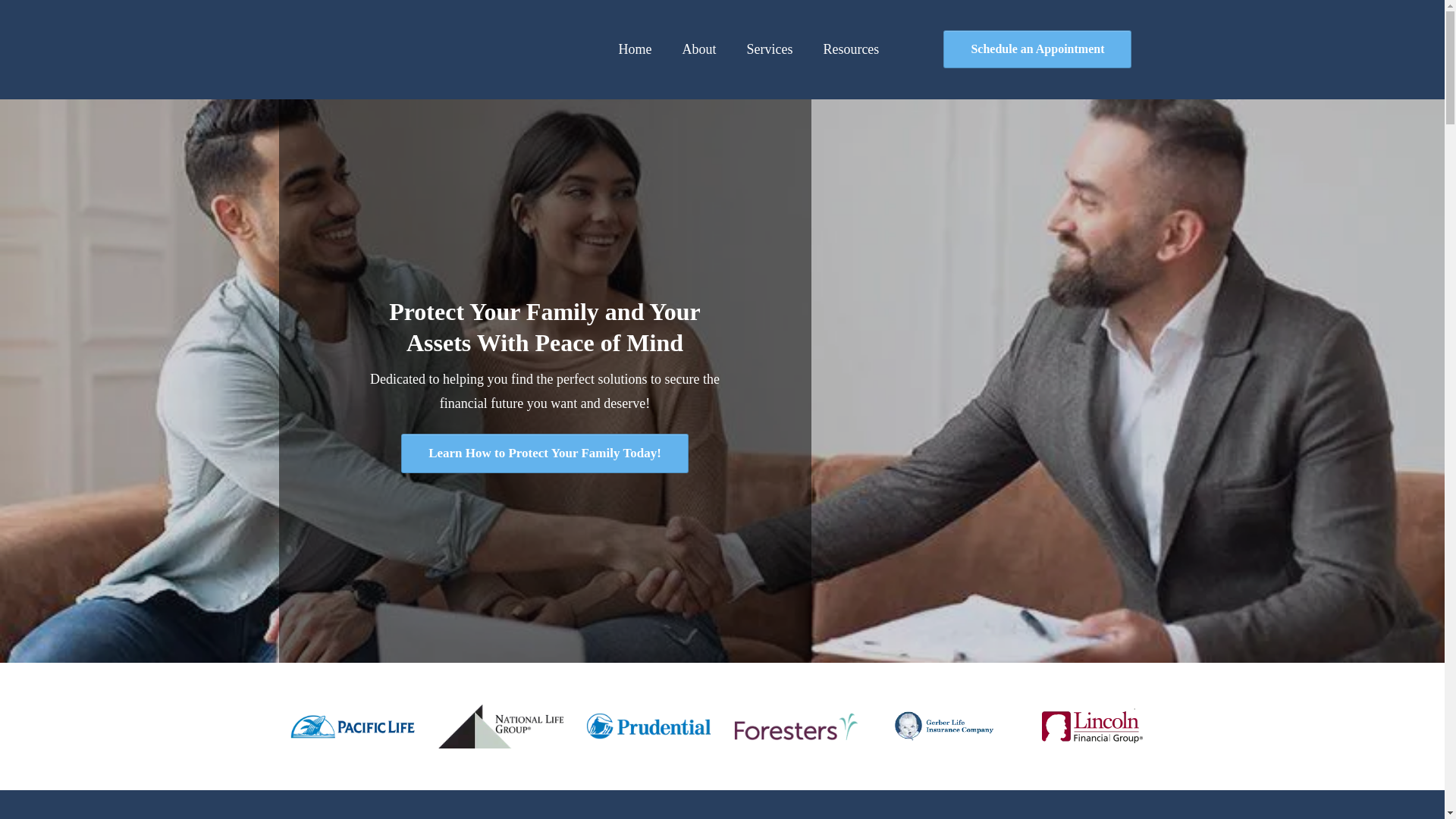 website screenshot of https://jameslifeandwealth.com/