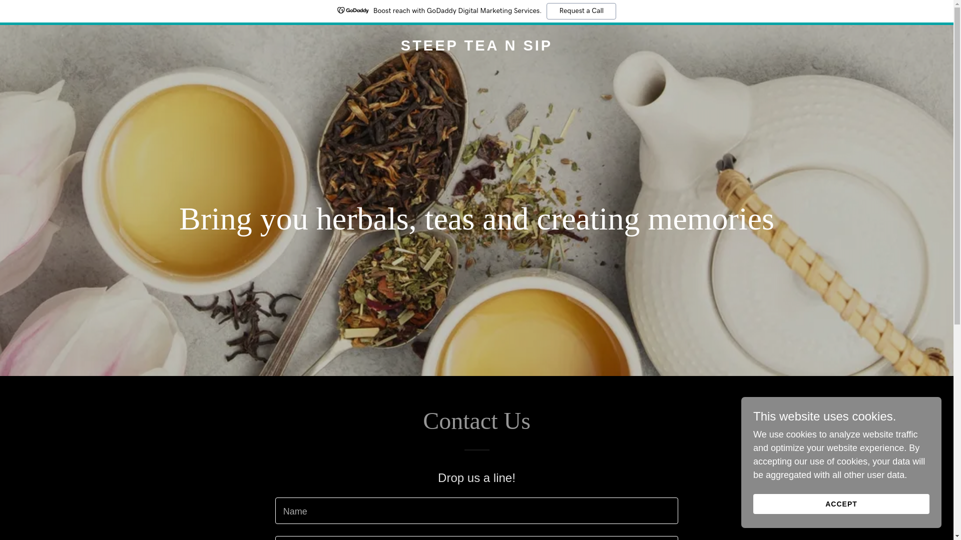 website screenshot of https://steepteansip.shop/