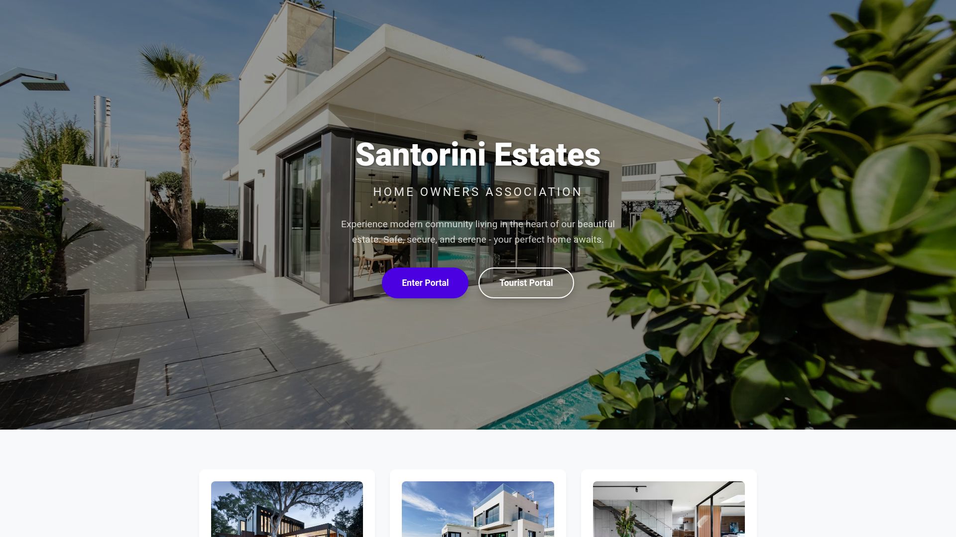 website screenshot of https://santorinihoa.tail41fb9.ts.net/