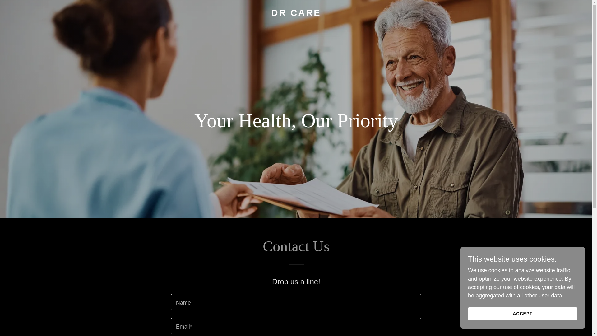 website screenshot of https://dr-care.org/
