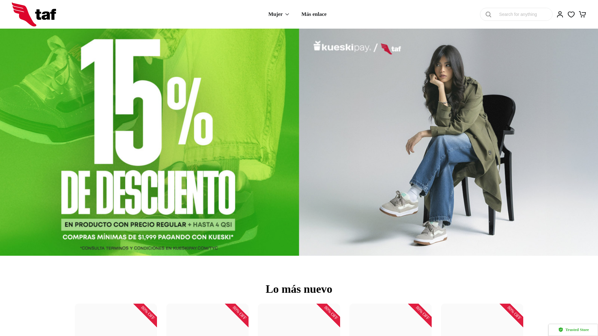 website screenshot of https://tafmexico.com/