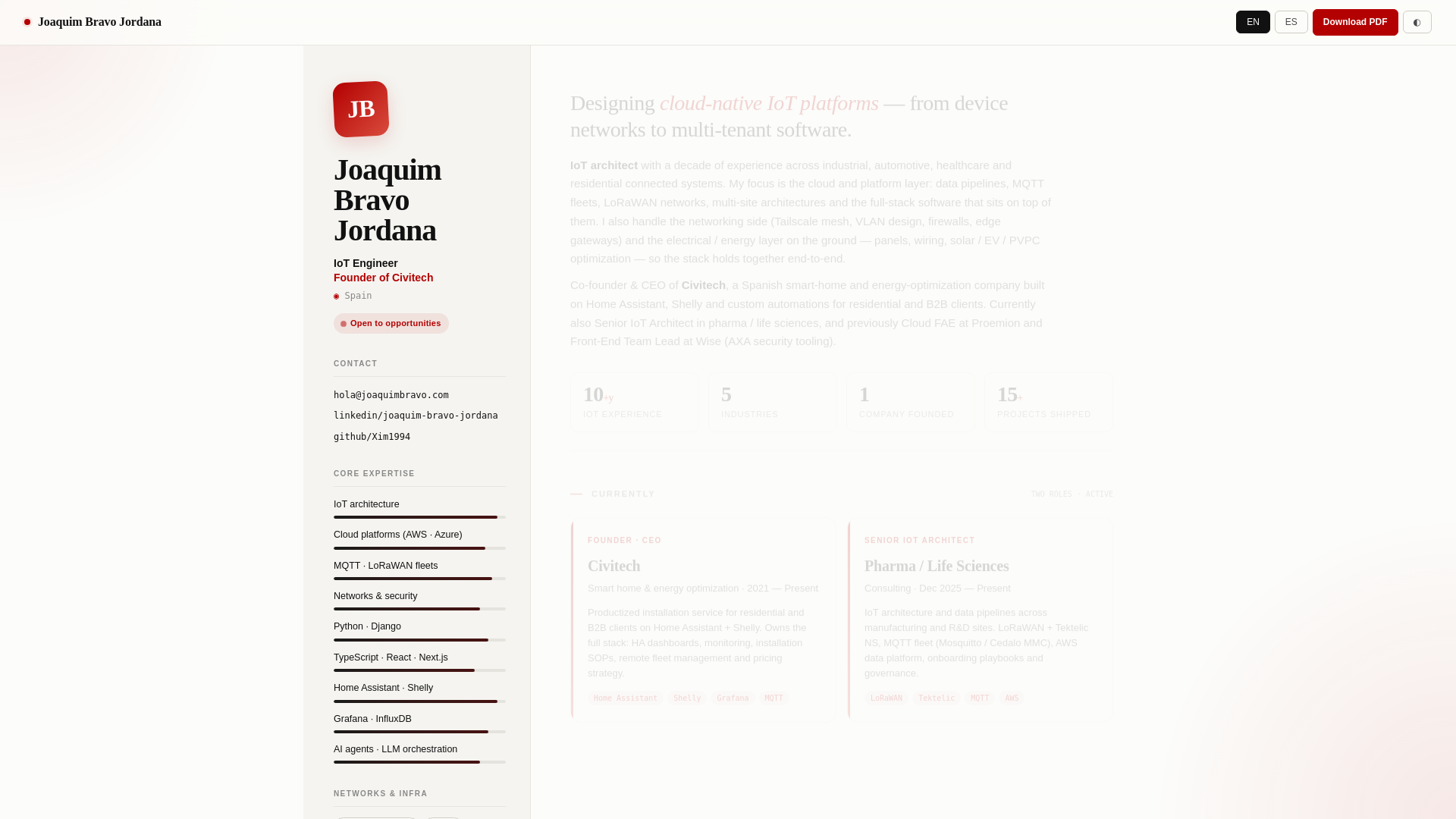 website screenshot of https://joaquimbravo.com/