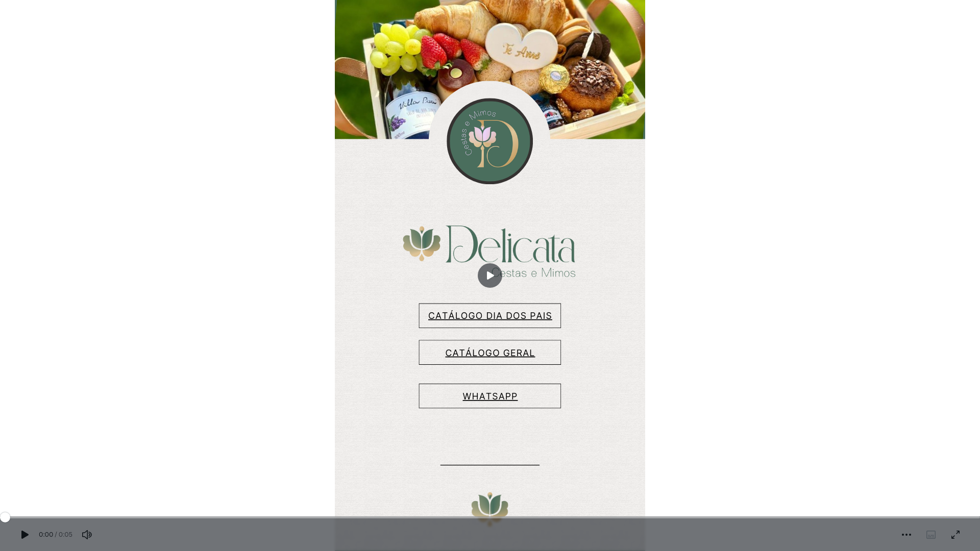 website screenshot of https://delicatacestasemimos.com/