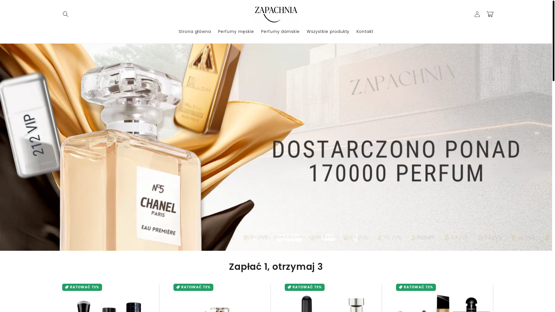 website screenshot of https://zapachniaa.club/