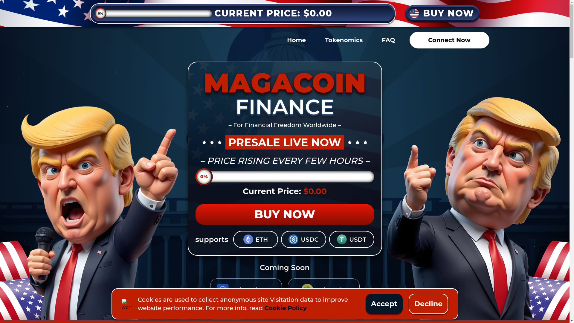 website screenshot of https://magacoinapp.pages.dev/