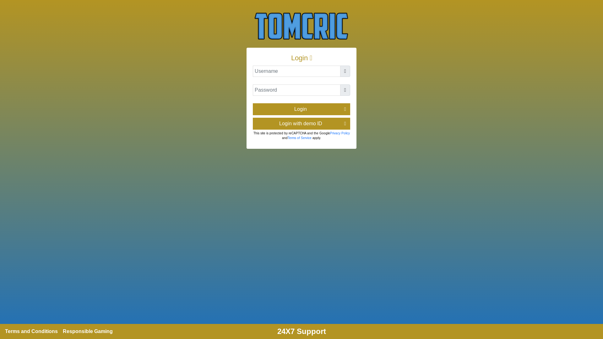 website screenshot of https://tomcric.com/