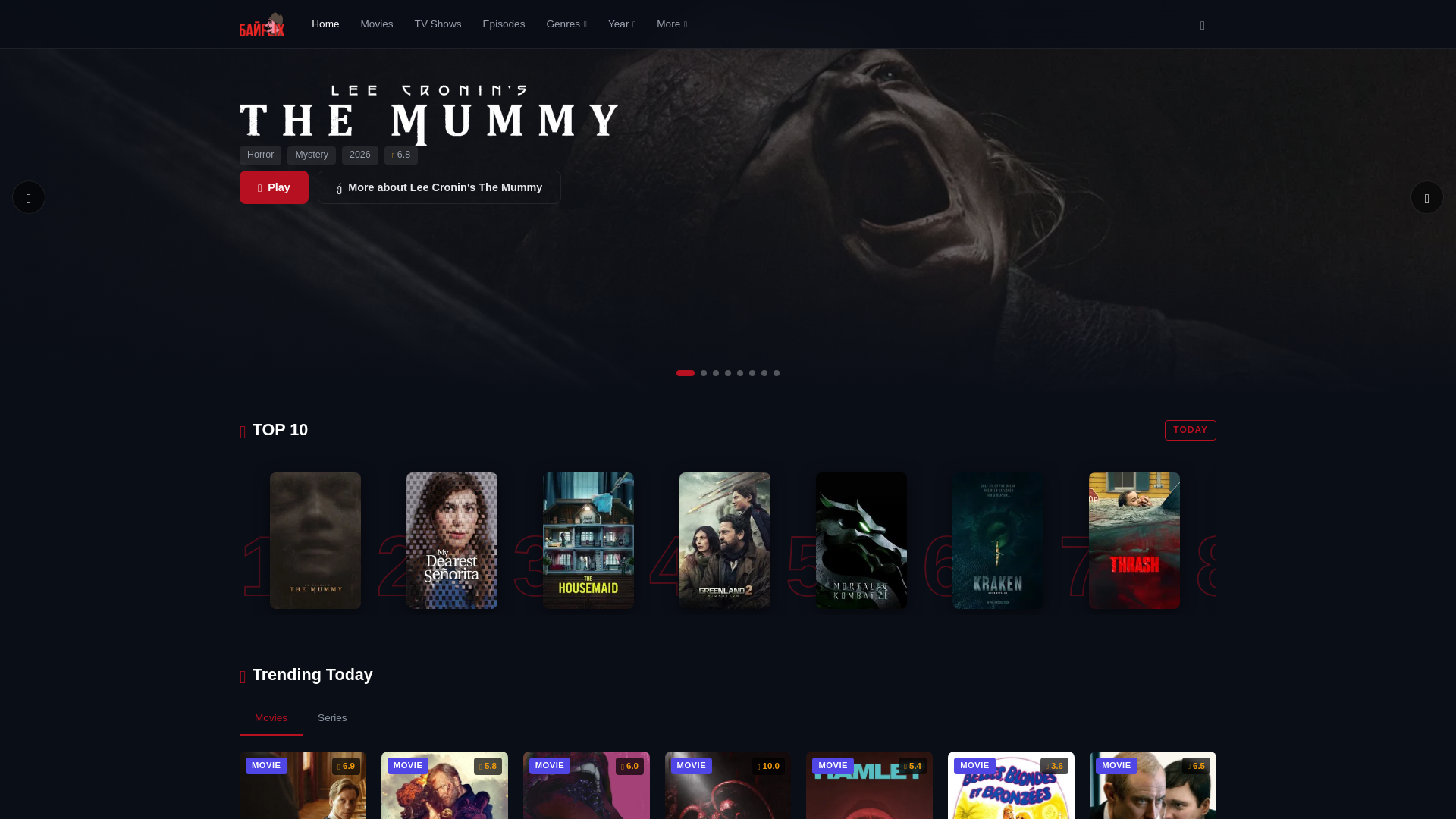 website screenshot of https://bayflix.mov/