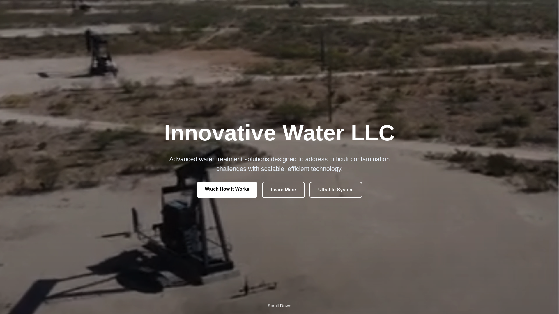website screenshot of https://innovativewaterllc.com