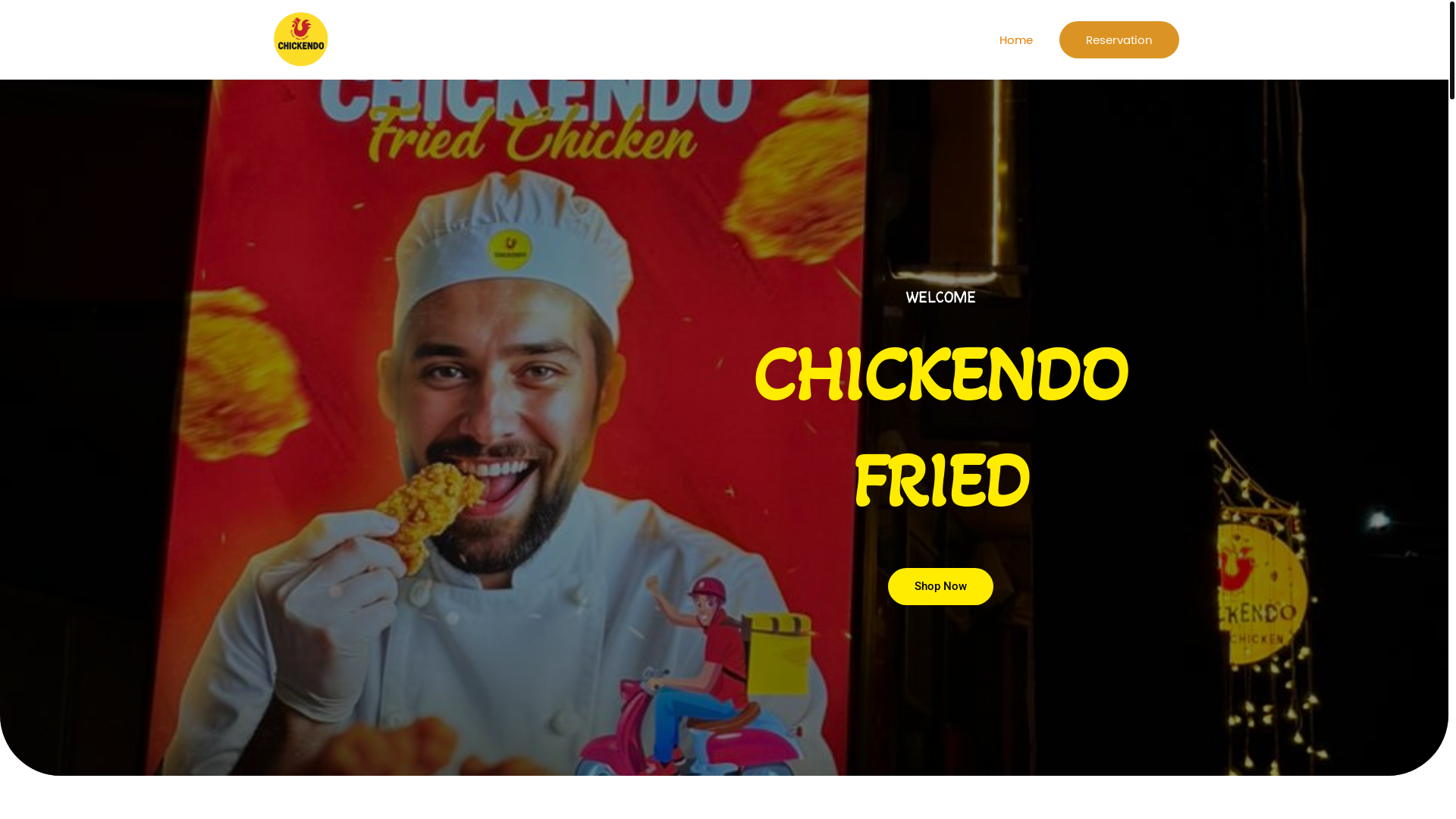 website screenshot of https://chickendo.in/