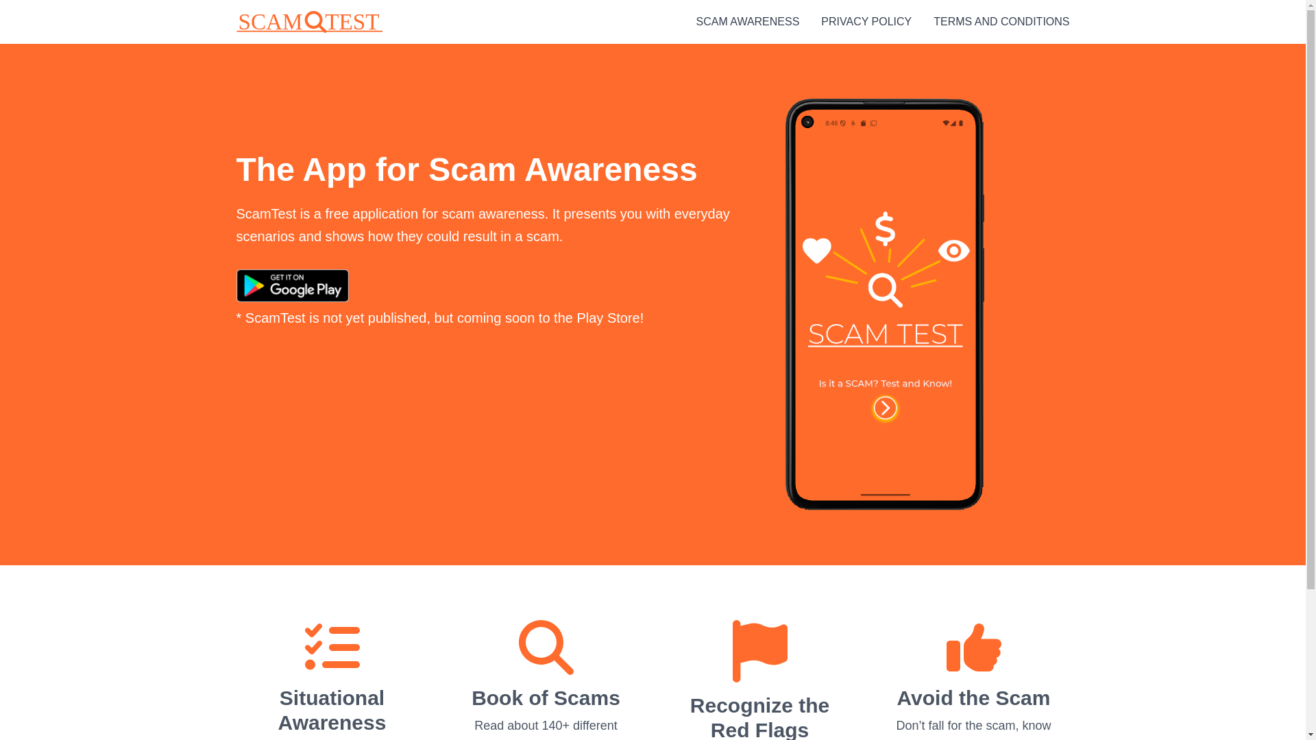 website screenshot of https://scamtest.pages.dev/