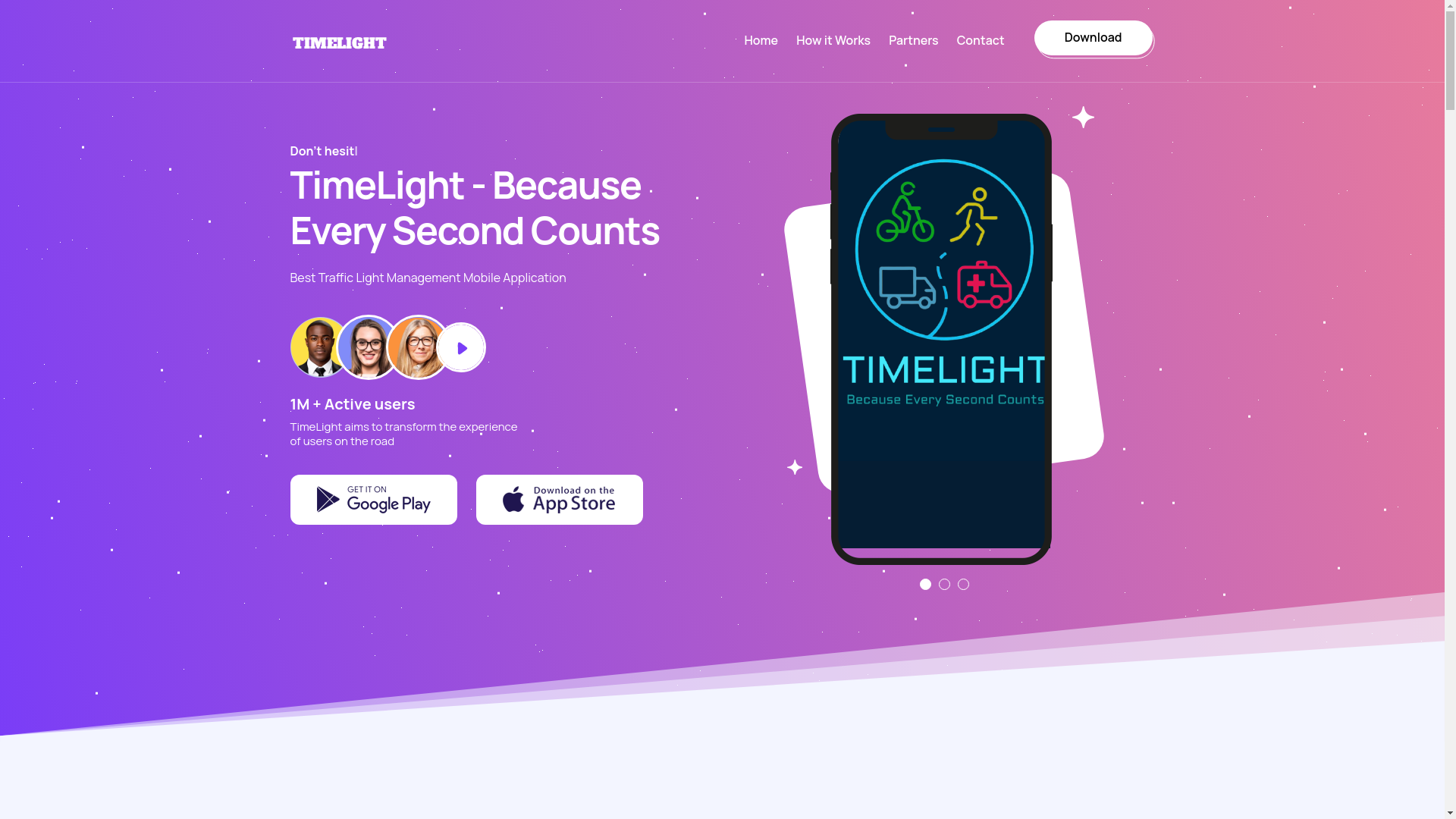 website screenshot of https://timelightinc.com/