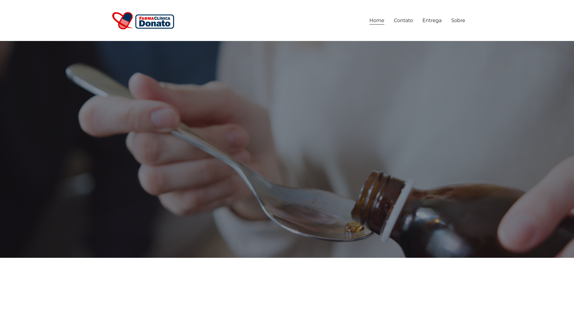 website screenshot of https://farmadonato.com.br/