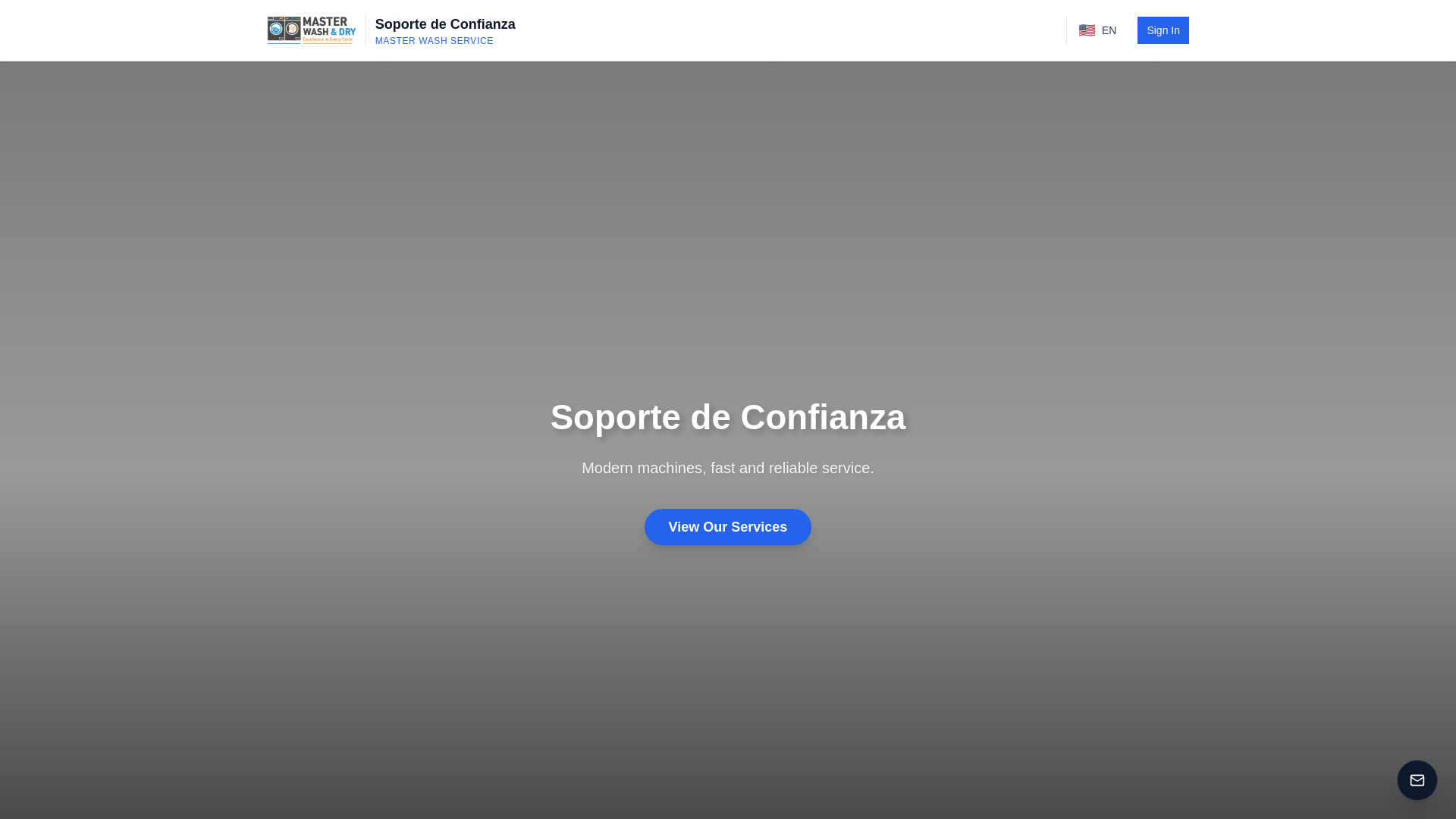 website screenshot of https://masterwashservice.com/
