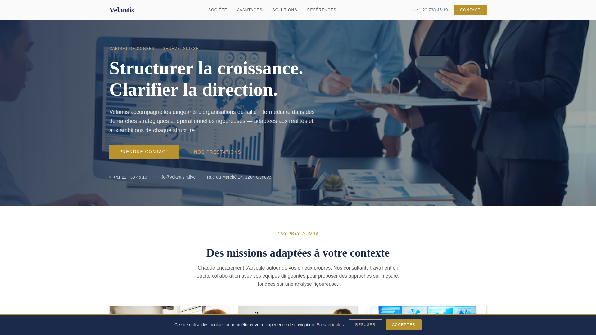 website screenshot of https://velantisin.live