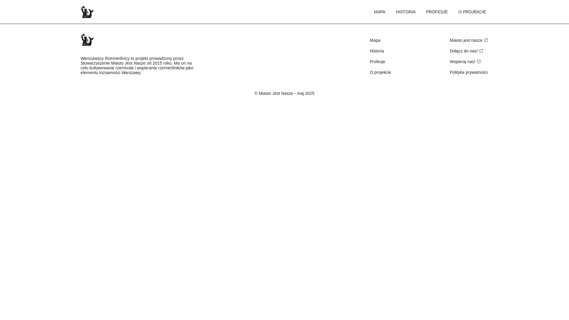 website screenshot of https://mapa-rzemieslnikow-dev.pages.dev/