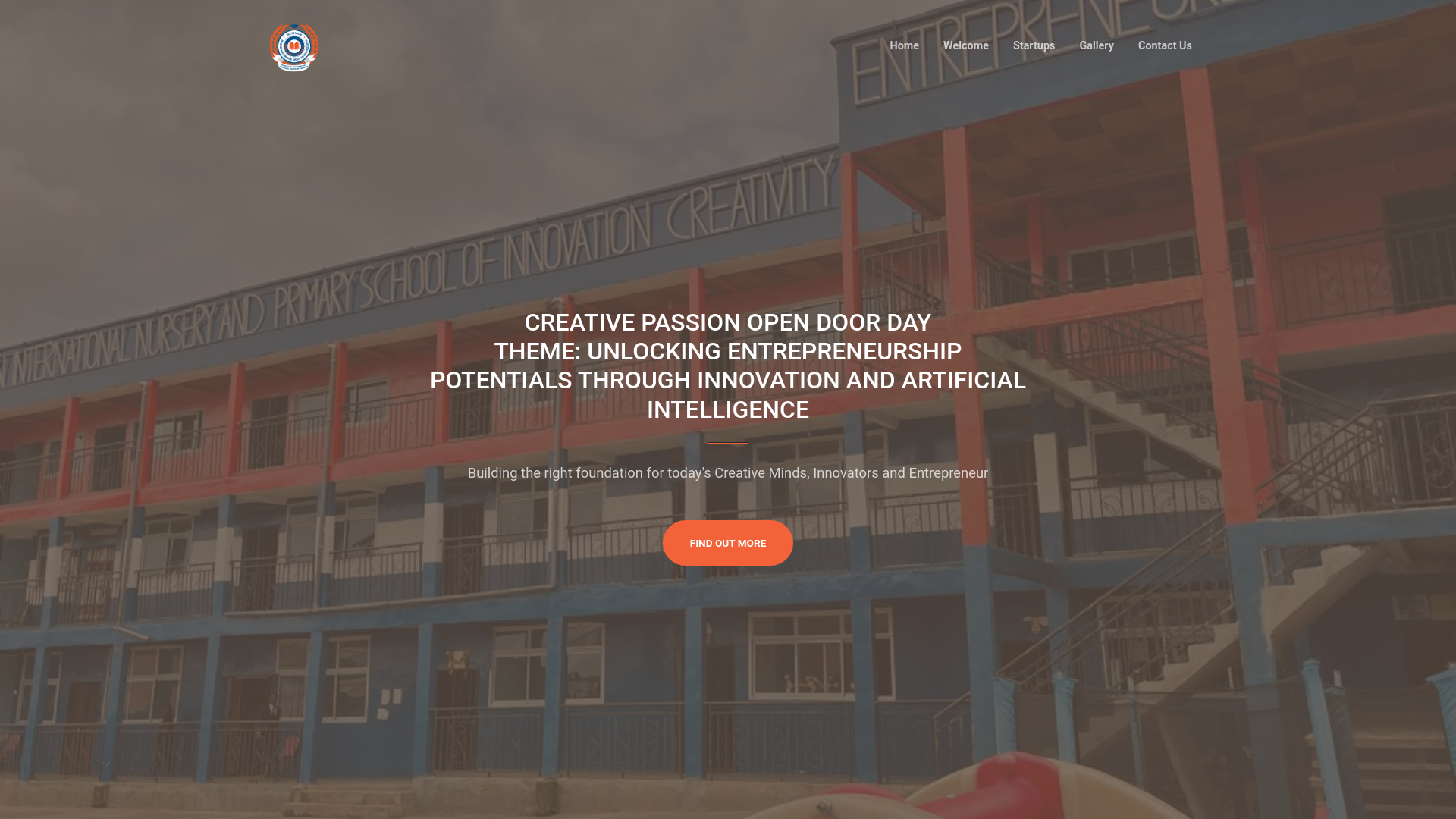 website screenshot of https://creativepassionschool.com/