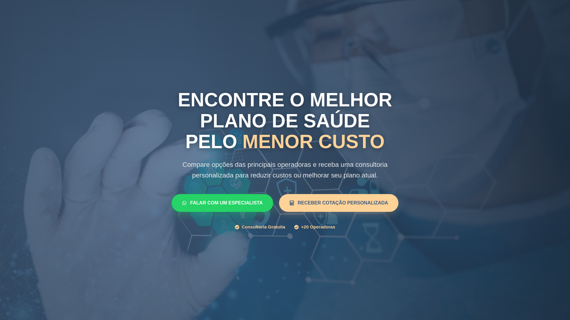 website screenshot of https://cotacoesdeplano.com.br/